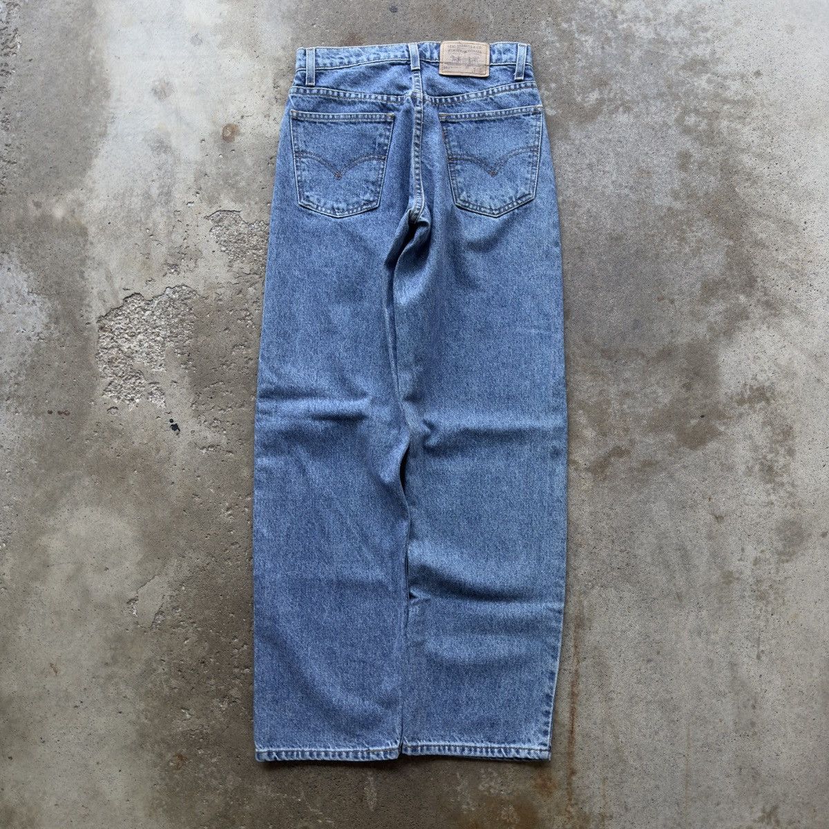 Vintage Levi's 562 Baggy Wide Denim Skater Jeans ERD Grunge Chrome Size US 27 - 1 Thumbnail