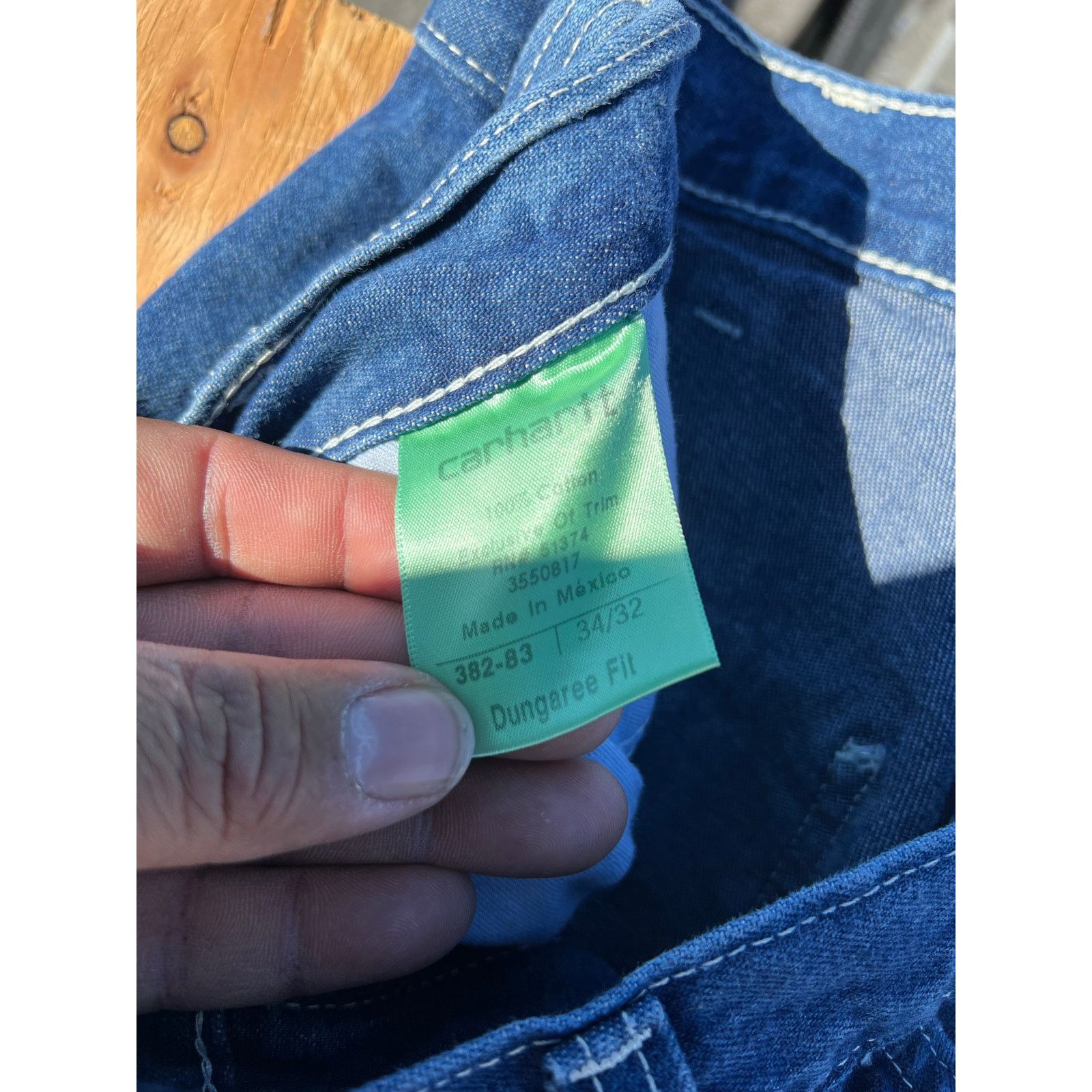 Carhartt Carhartt Jeans 34x 32 Blue Denim Carpenter Dungaree distress Size US 34 / EU 50 - 4 Thumbnail