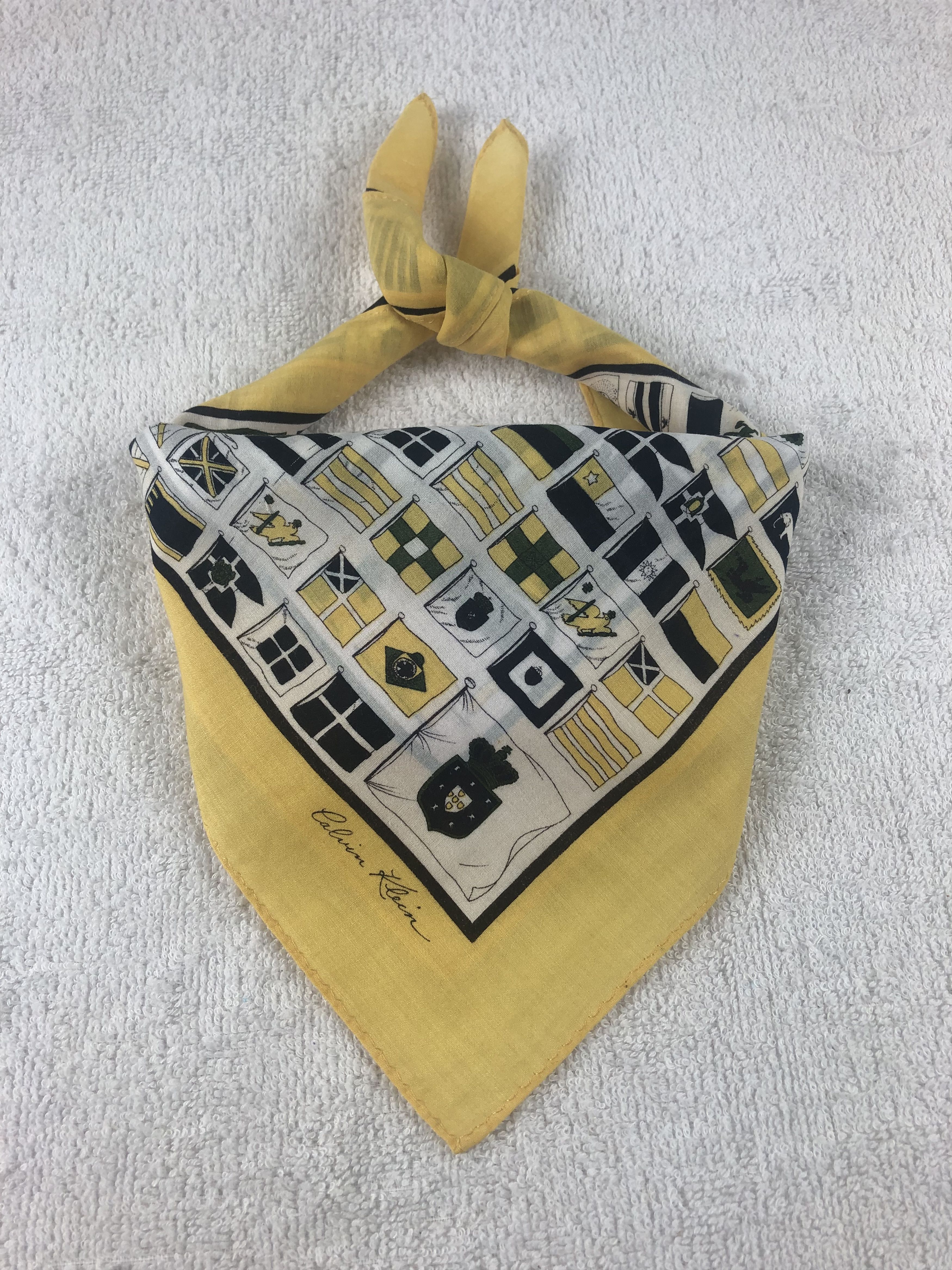 Calvin Klein × Vintage Calvin Klein Handkerchief / Bandana / Neckerchief Size ONE SIZE - 1 Thumbnail