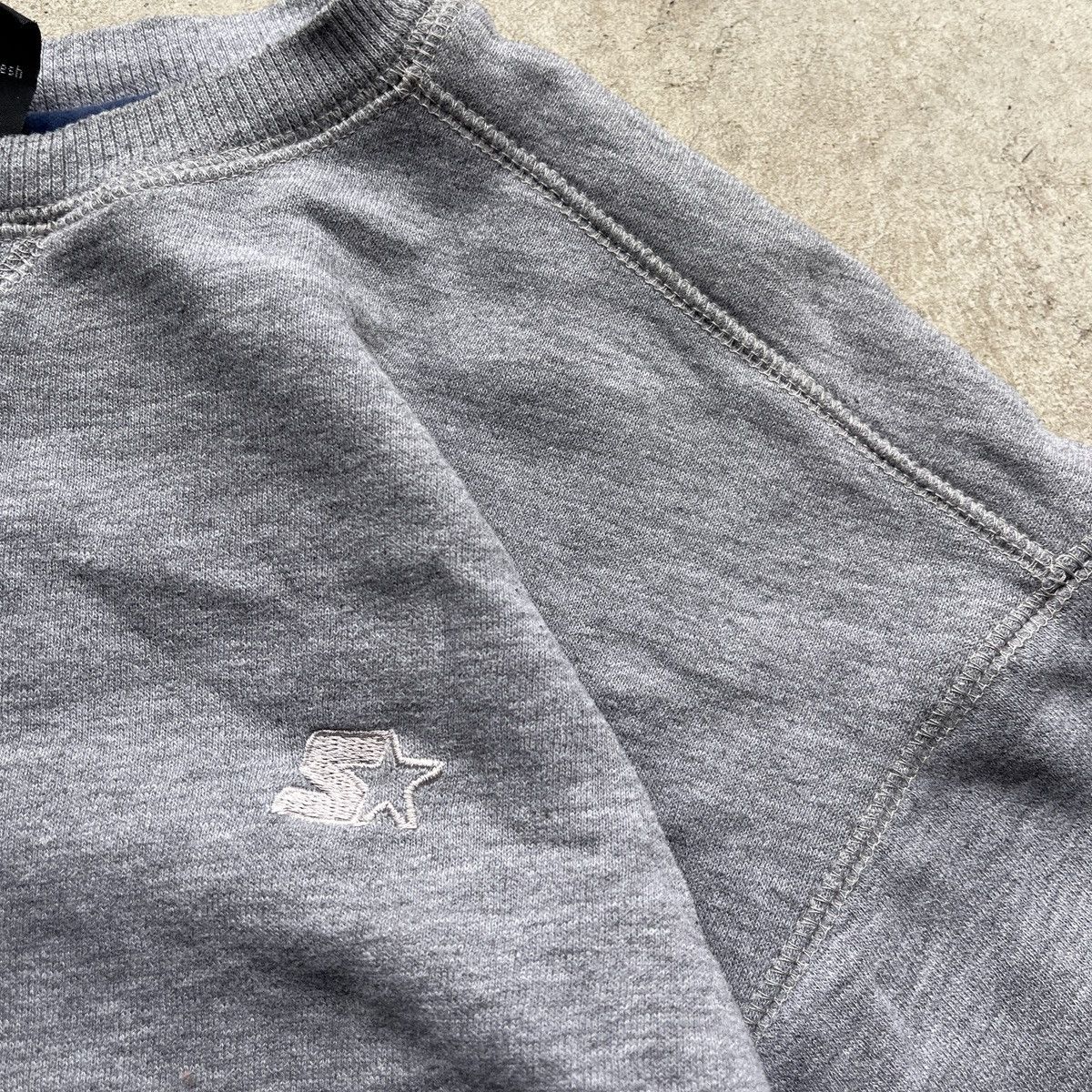 Starter Vintage Y2K Starter Gray Small Logo Pullover Sweatshirt Size US M / EU 48-50 / 2 - 2 Thumbnail