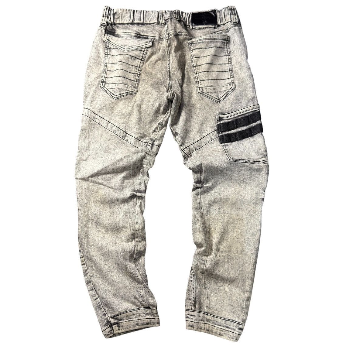 Japanese Brand Archive Y2K Workman Biker Cyberpunk Stretch Procore Tapered Size US 34 / EU 50 - 2 Thumbnail