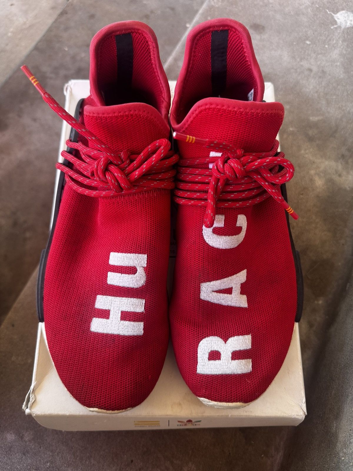 Adidas × Pharrell HUMAN RACE NMD / RED Size US 9.5 / EU 42-43 - 1 Thumbnail