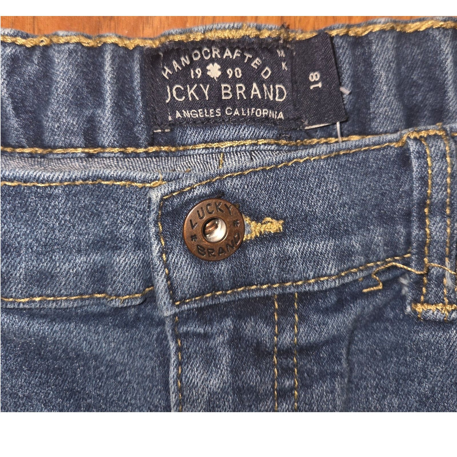 Lucky Brand Lucky Brand Size 18 Juniors 28W 30L Blue Jeans Size 40" / US 18 - 5 Thumbnail
