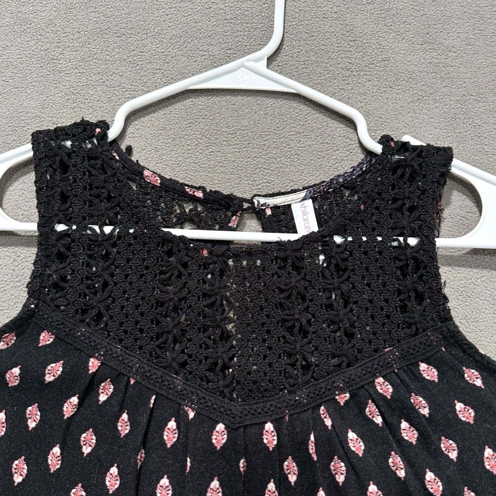 Vintage Xhilaration Tunic Tank Top Womens S Black Floral Sleeveless Lace Shirt Adult Small Size S / US 4 / IT 40 - 3 Thumbnail