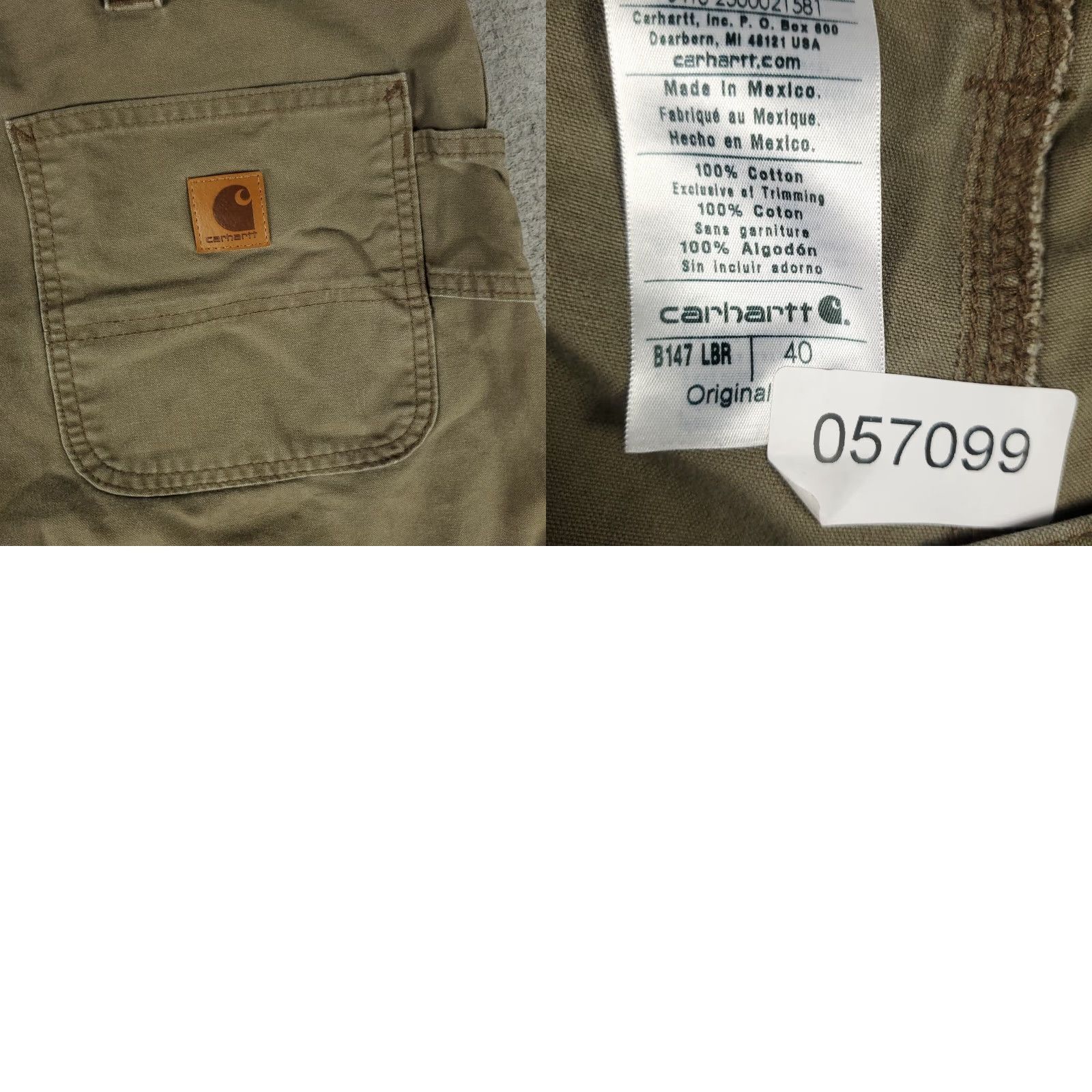 Carhartt Carhartt Beige Canvas Carpenter Shorts Mens Size 40 Regular Fit 5-Pocket Workwear Size US 40 / EU 56 - 8 Thumbnail