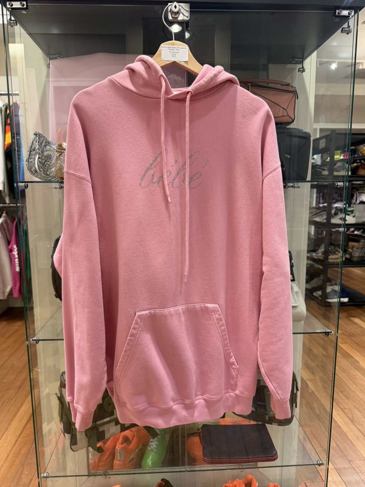 Balenciaga Balenciaga Bebe Rhinestone Pullover Hoodie Size US S / EU 44-46 / 1 - 1 Thumbnail