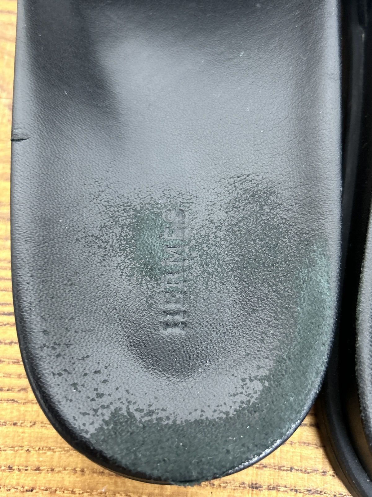 Hermes Hermes Biarritz Calfskin Leather Sandals 44 Black Size US 10.5 / EU 43-44 - 6 Thumbnail