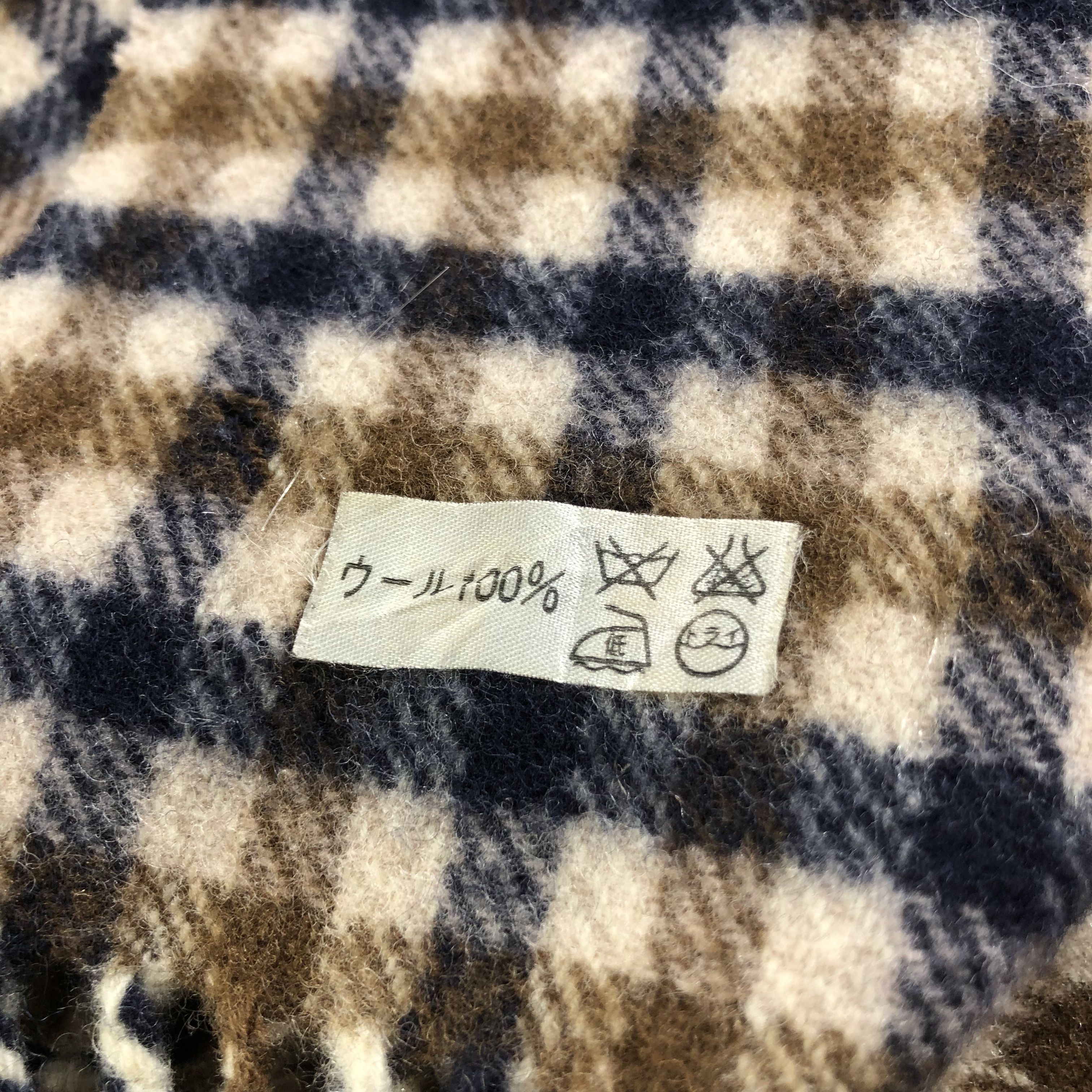 Aquascutum Aquascutum Gingham Wool Scarf Muffler Neckwear V2246 Size ONE SIZE - 6 Thumbnail