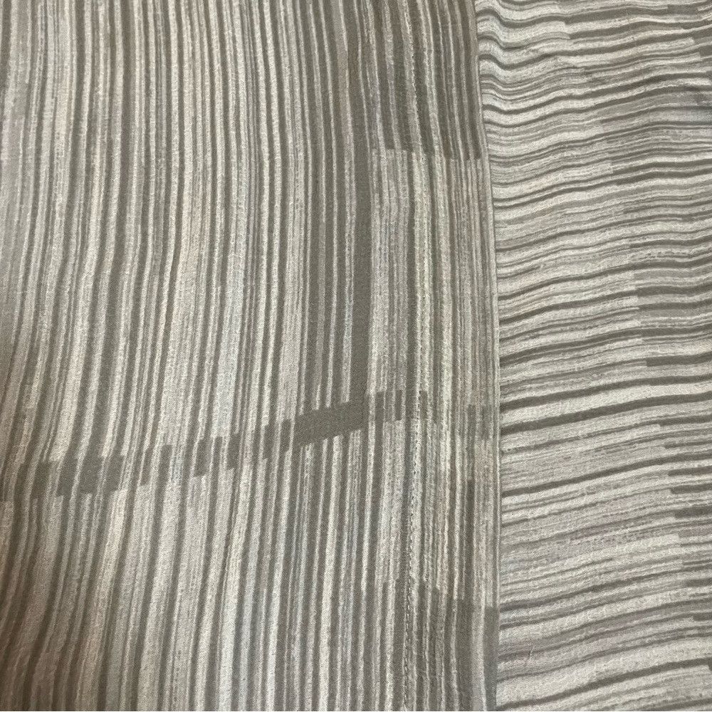 Halston H Halston Chiffon Grey Stripes 3/4 Sleeve Mini Dress Tunic Size L / US 10 / IT 46 - 9 Thumbnail