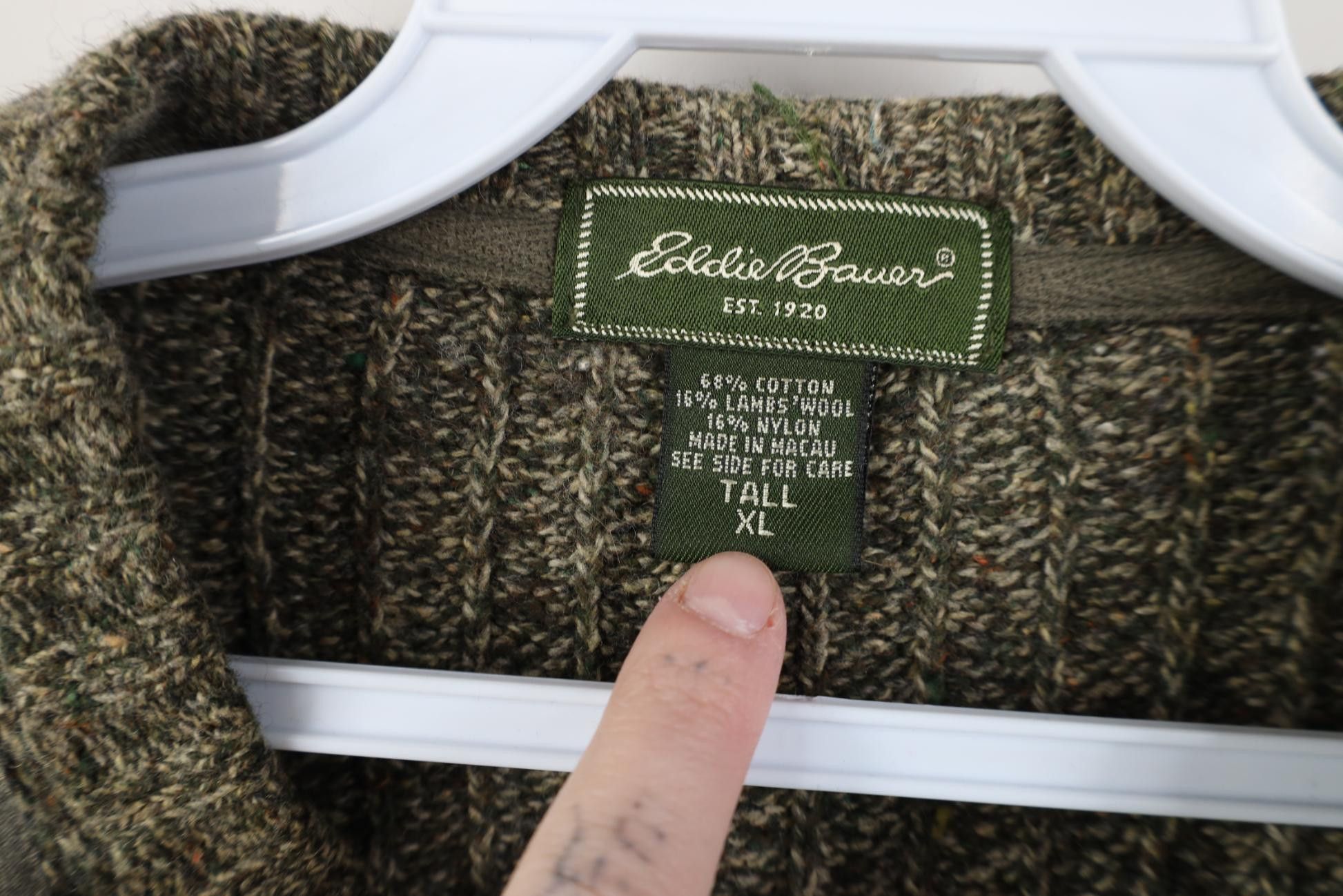 Eddie Bauer Vintage Eddie Bauer Blend Ribbed Knit Commando Sweater Brown Size US XL / EU 56 / 4 - 9 Thumbnail