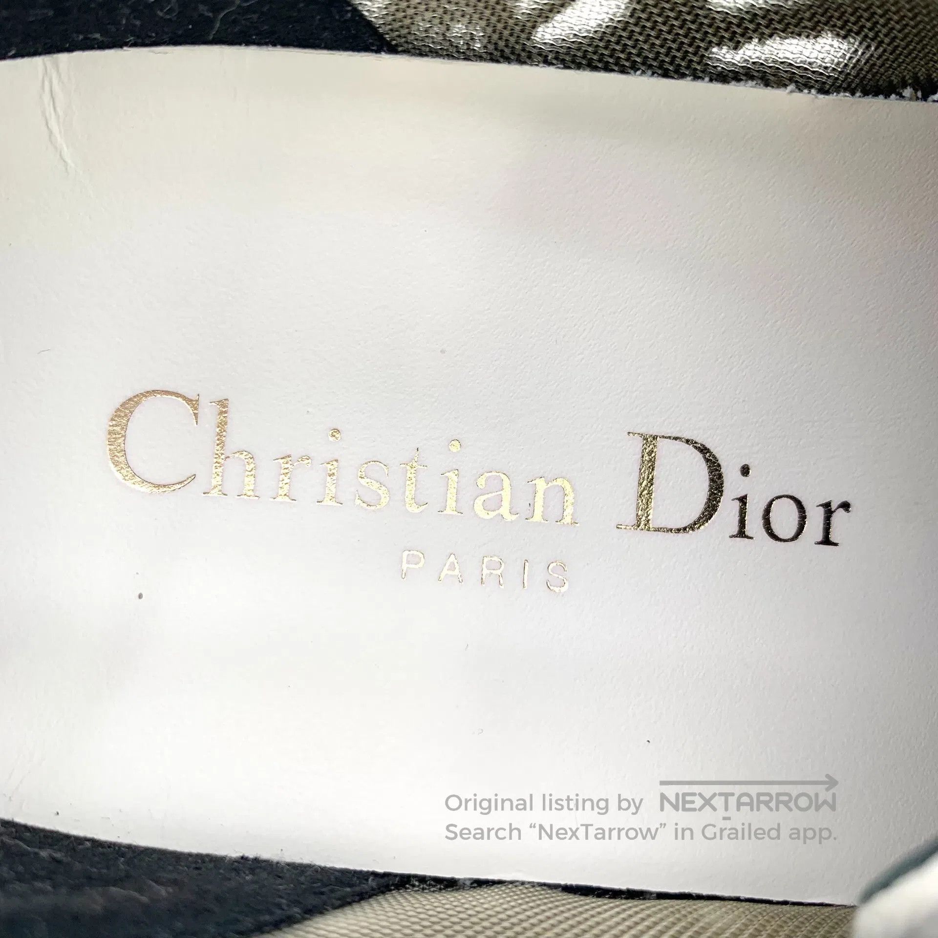 Dior Dior Black Floral Embroidered Laced Casual Flat Sneakers| Size US 5 / IT 35 - 7 Thumbnail