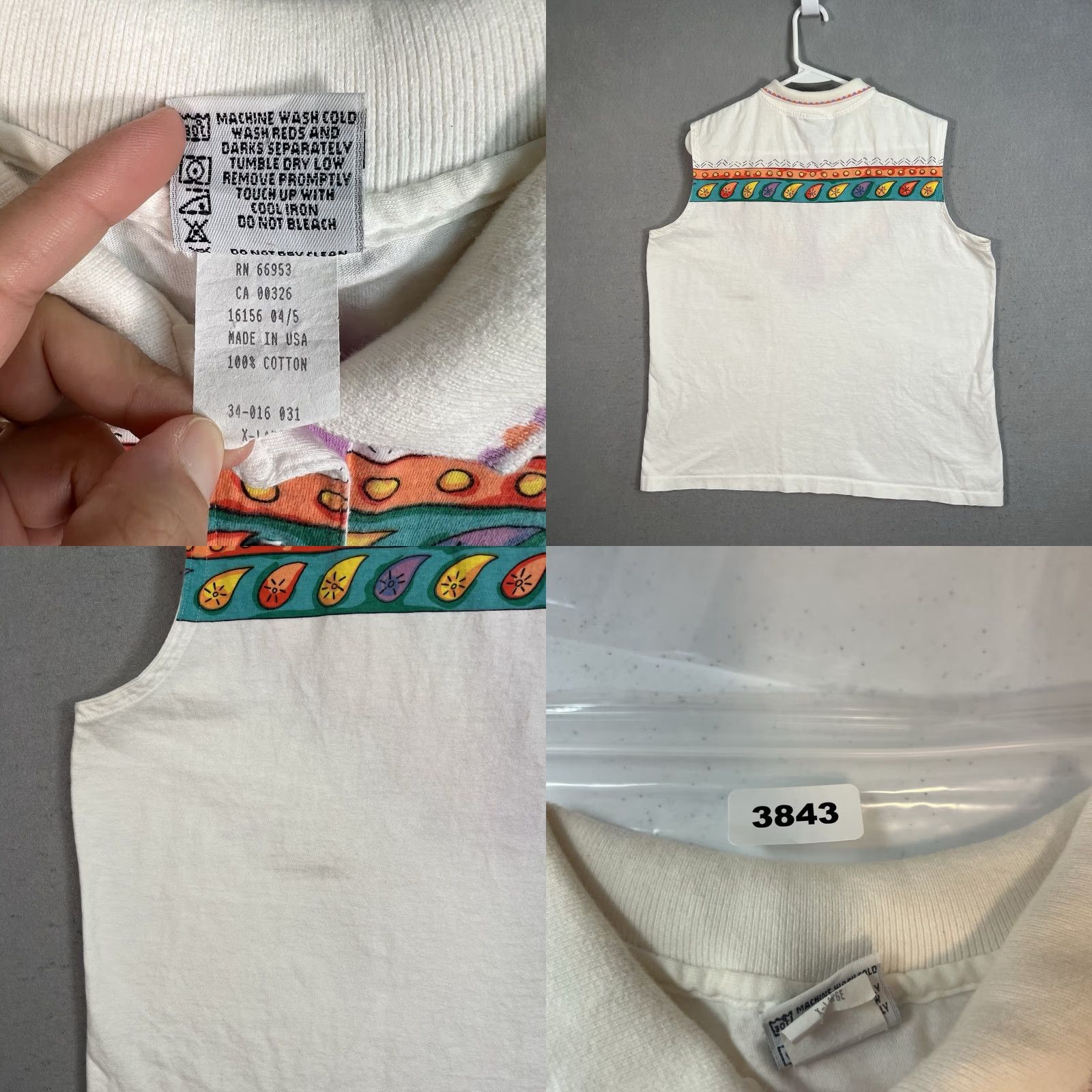 Vintage VINTAGE HEAD Shirt Womens XL White 90s Tennis Polo Sports Wear USA Made Size XL / US 12-14 / IT 48-50 - 8 Thumbnail