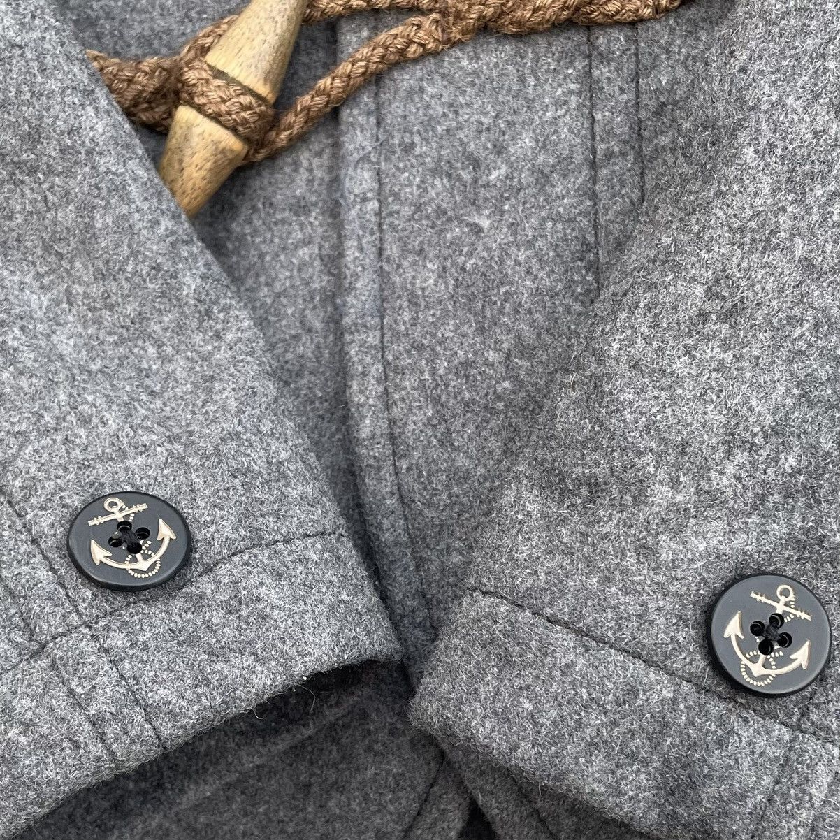 Issey Miyake 🇯🇵 FRAPBOIS FULL ZIP HOODIE WOOL DUFFLE JACKET Size US M / EU 48-50 / 2 - 13 Thumbnail