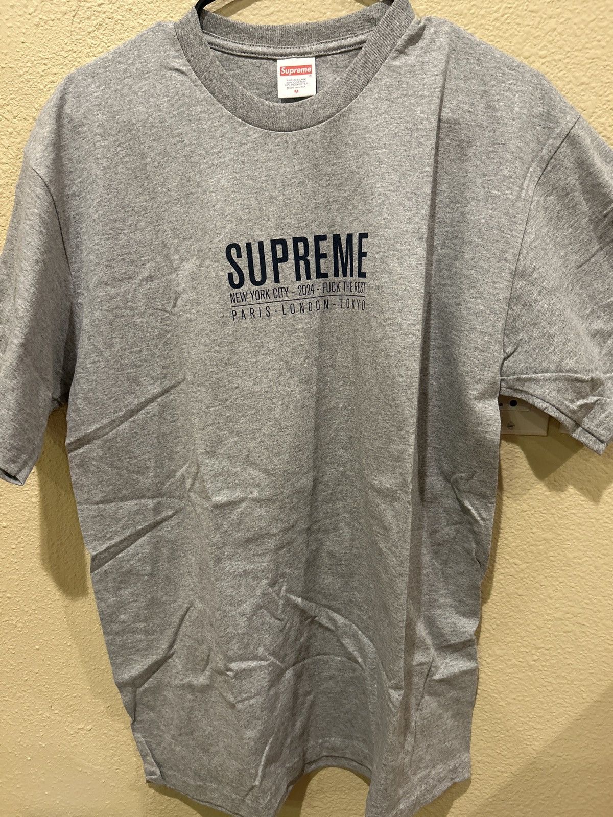 Supreme Supreme Paris Tee Size US M / EU 48-50 / 2 - 1 Thumbnail