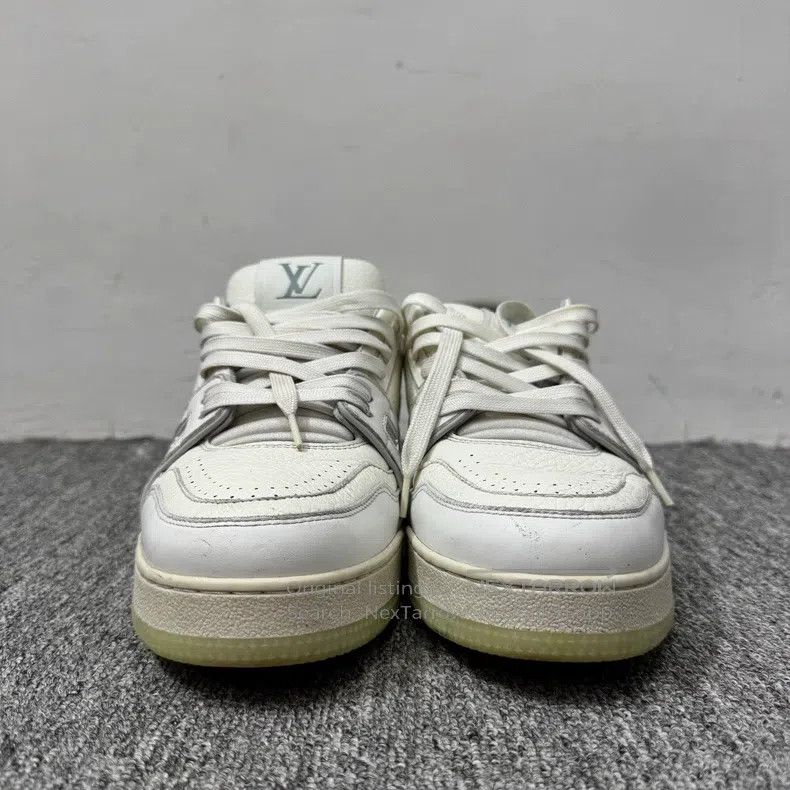 Louis Vuitton Louis Vuitton White cement trainer shoes Size US 7 / EU 40 - 2 Thumbnail