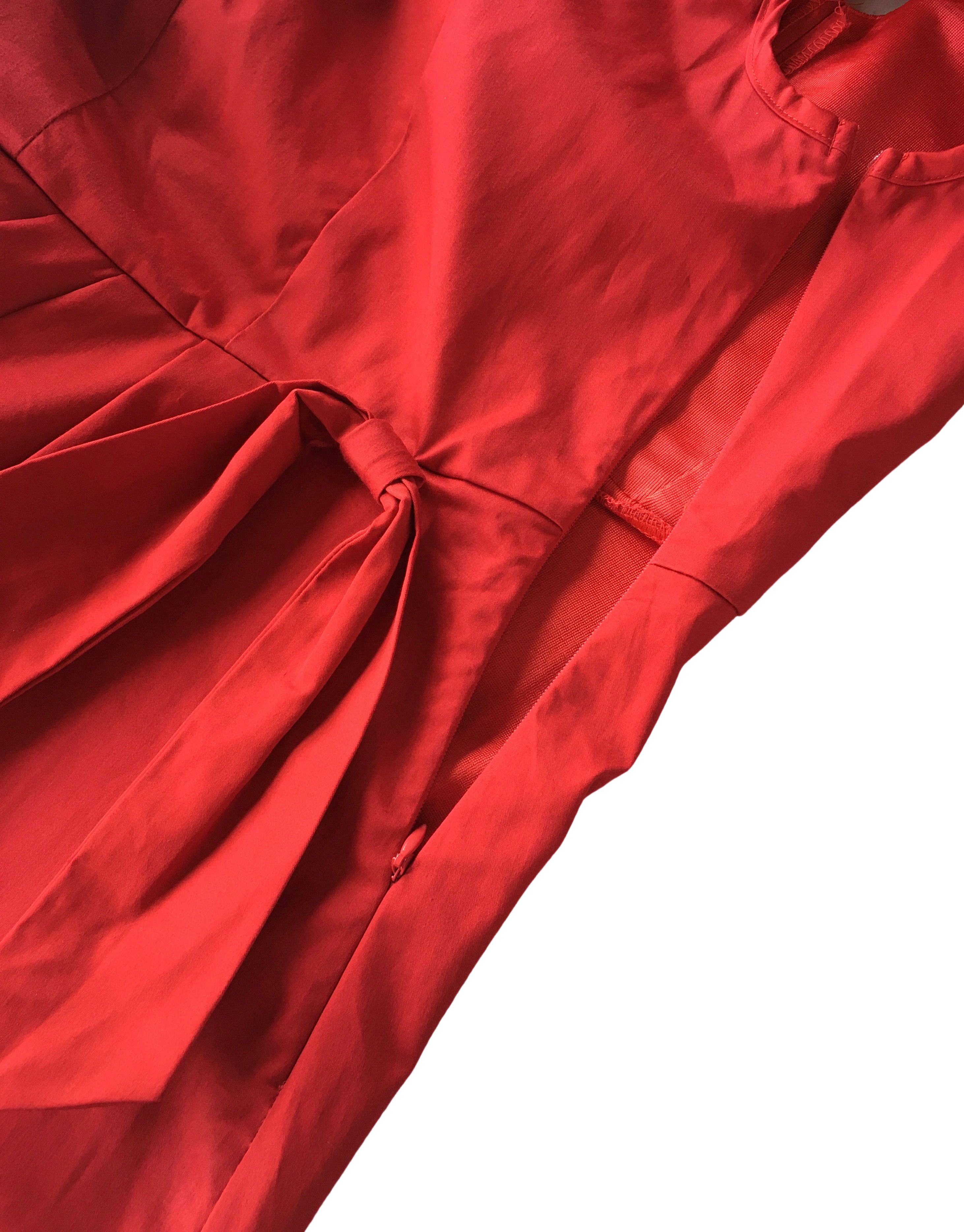 Other Red Vintage Style Pencil Dress Size L / US 10 / IT 46 - 7 Thumbnail