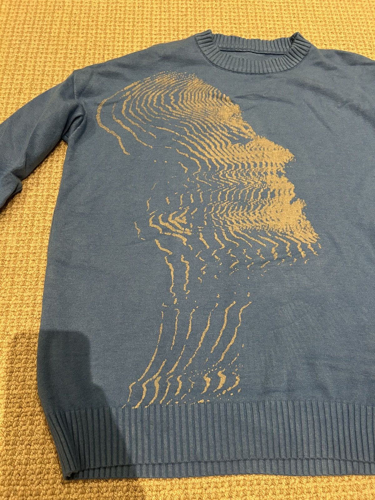 Japanese Brand Blue sweater with cool design Size US M / EU 48-50 / 2 - 2 Thumbnail