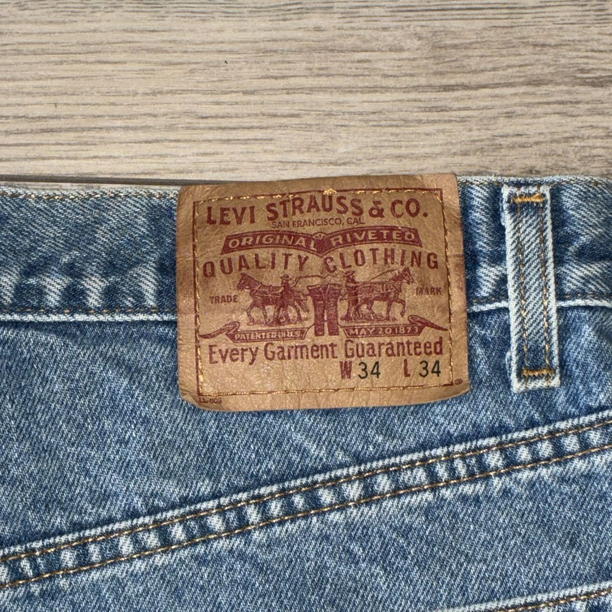 Levi's Levi's 468 relaxed straight leg blue denim jeans Size US 34 / EU 50 - 2 Thumbnail
