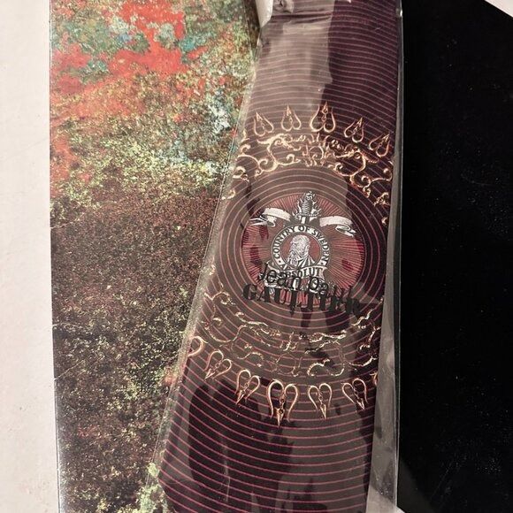 Jean Paul Gaultier Jean Paul Gaultier Absolut Sweden Silk NWT Tie RARE Maroon R Size ONE SIZE - 8 Thumbnail
