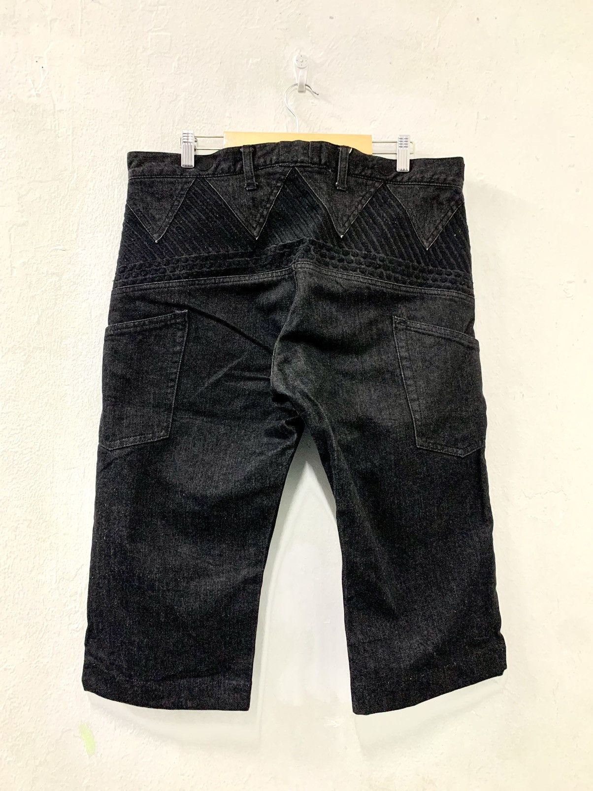 Japanese Brand Irie by Irielife denim Jorts 3 Quarter Black On Black Denim Size US 34 / EU 50 - 2 Thumbnail