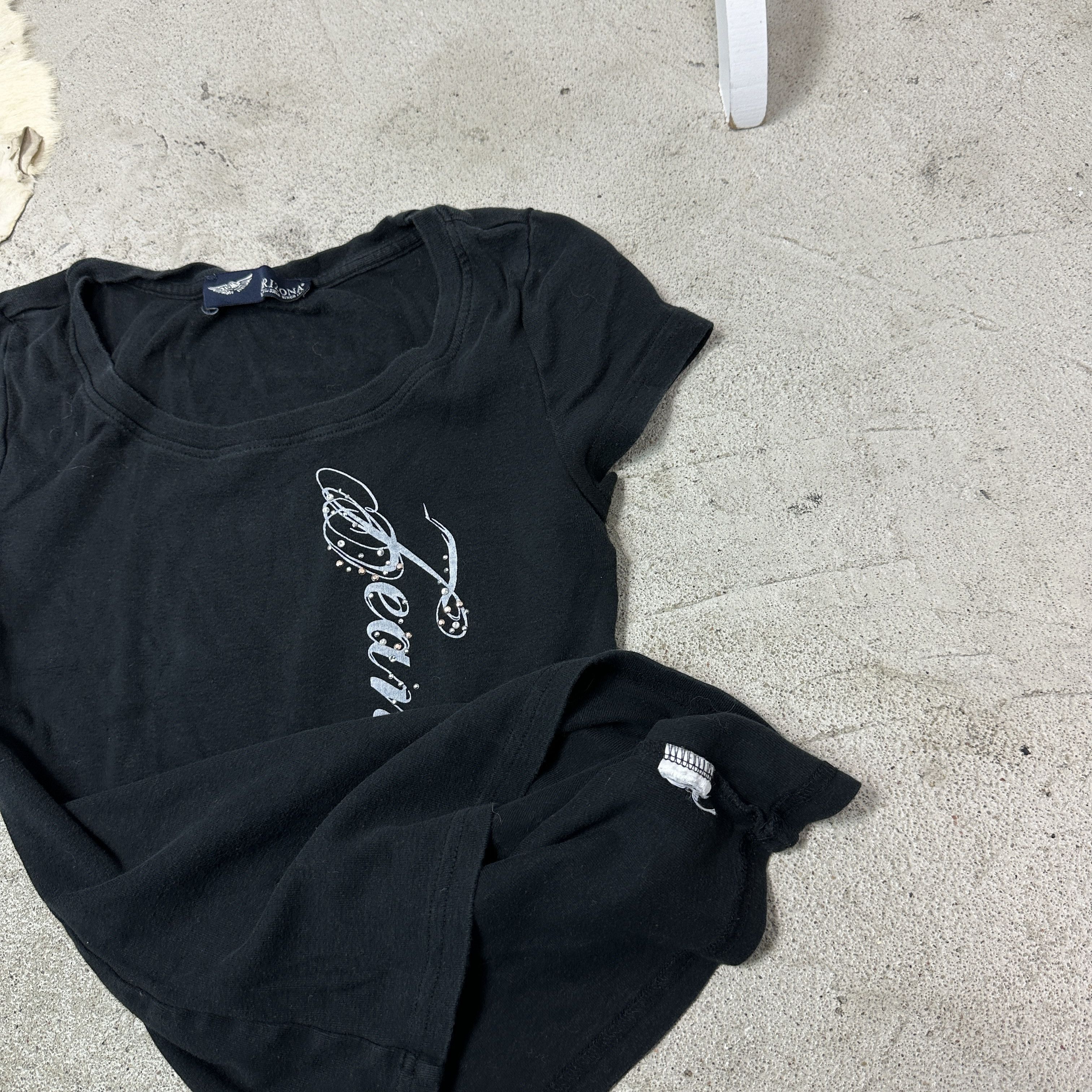 Vintage Vintage Streetwear Printed Sparkly Wing T-shirt Y2K Size US S / EU 44-46 / 1 - 3 Thumbnail
