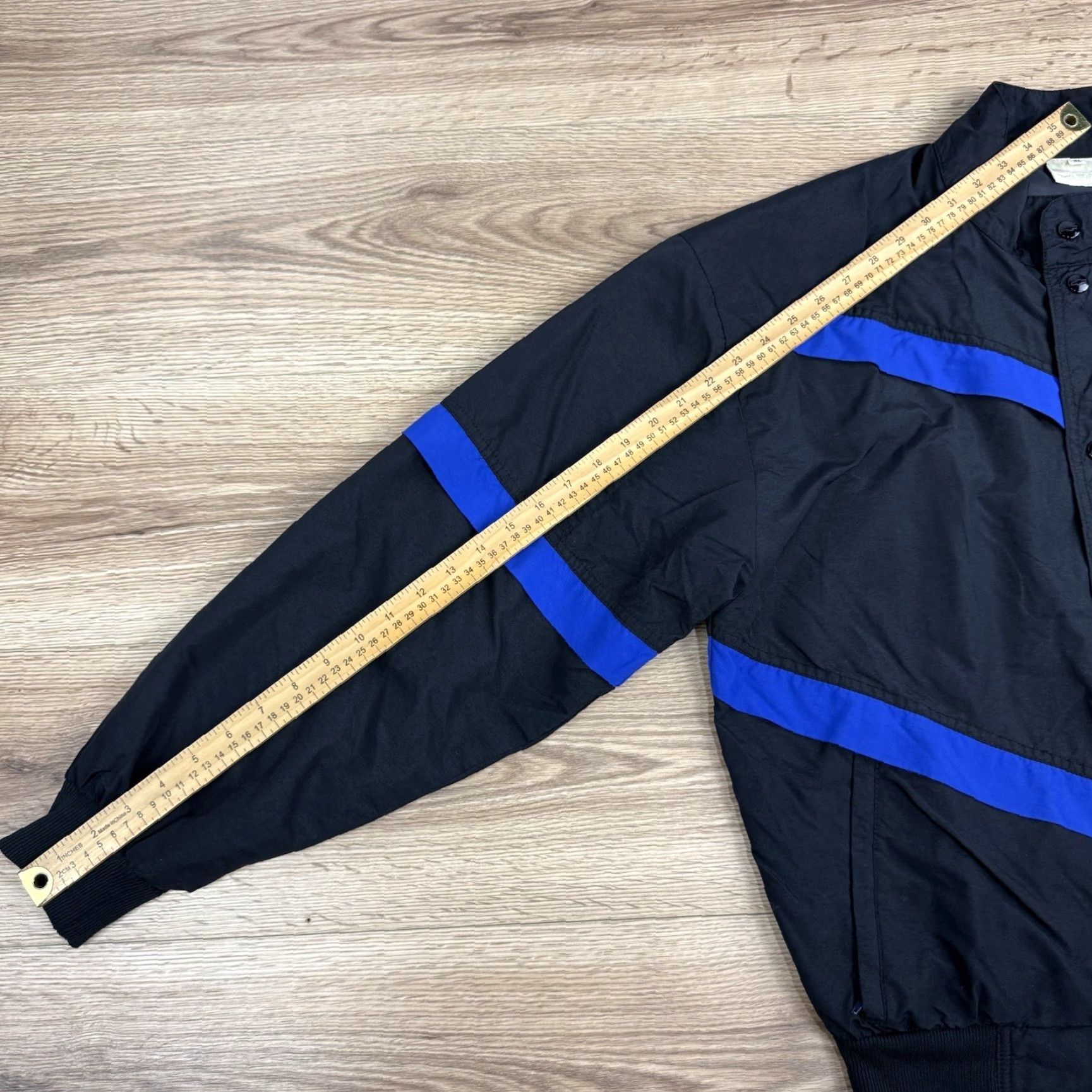 Vintage Chevrolet Windbreaker Jacket Men's XL Black Zip Chevy Size US XL / EU 56 / 4 - 7 Thumbnail
