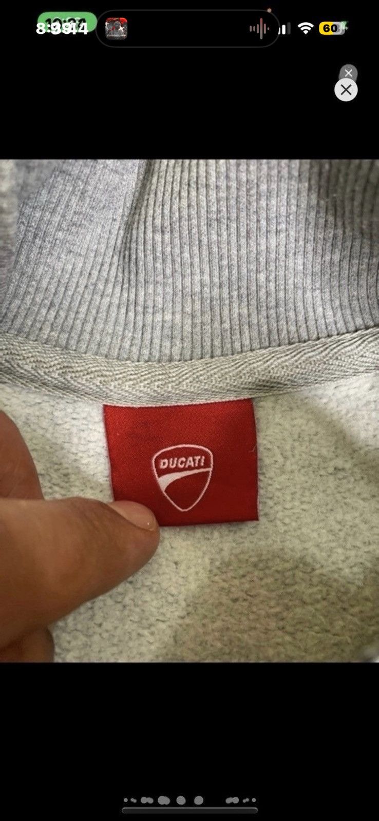 Ducati ***FINAL DROP***RARE DUCATI ITALY 1/4 ZIP SWEATER M Size US M / EU 48-50 / 2 - 7 Thumbnail