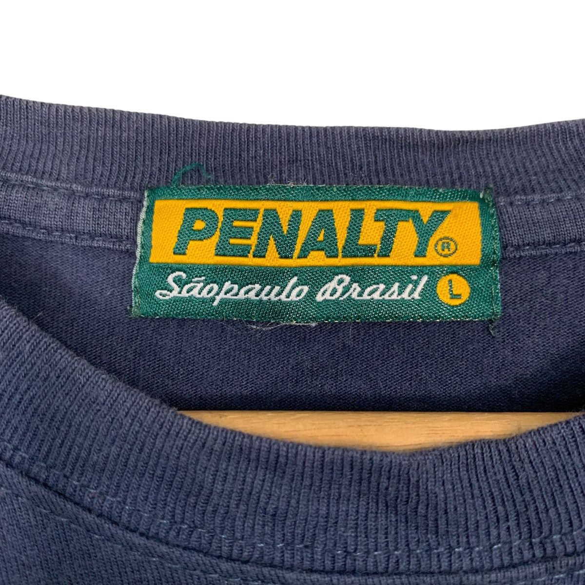 Penalty Vintage PENALTY Brazil Big Logo Long Sleeve Tees #2848-C128 Size US L / EU 52-54 / 3 - 11 Thumbnail