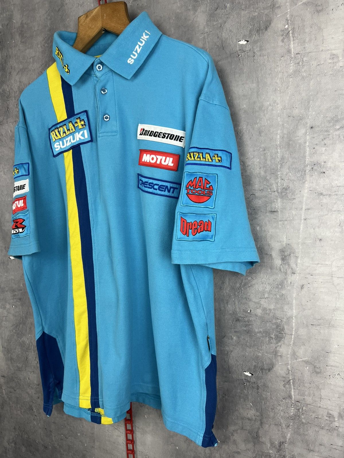 Vintage Suzuki Rizla Racing MotoGP - Polo Shirt size xl Size US XL / EU 56 / 4 - 2 Thumbnail