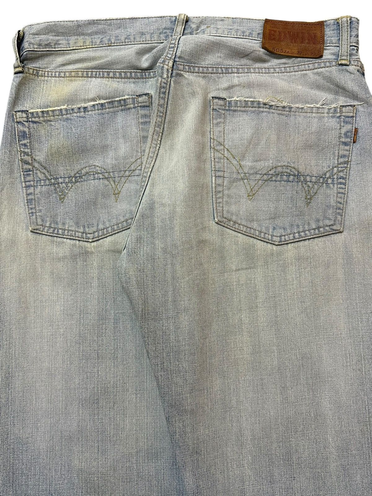 Edwin Vintage Edwin 505zx Light Faded Wash Style Baggy Jeans Size US 32 / EU 48 - 6 Thumbnail