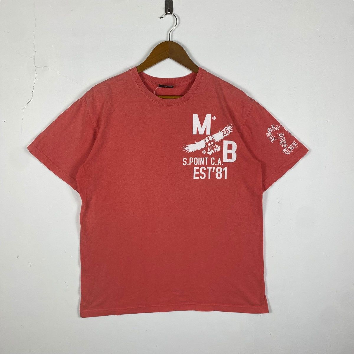 TMT × Vintage Vintage TMT Japan Mission Bay Sunfaded Red Tee Shirt Size US L / EU 52-54 / 3 - 3 Thumbnail