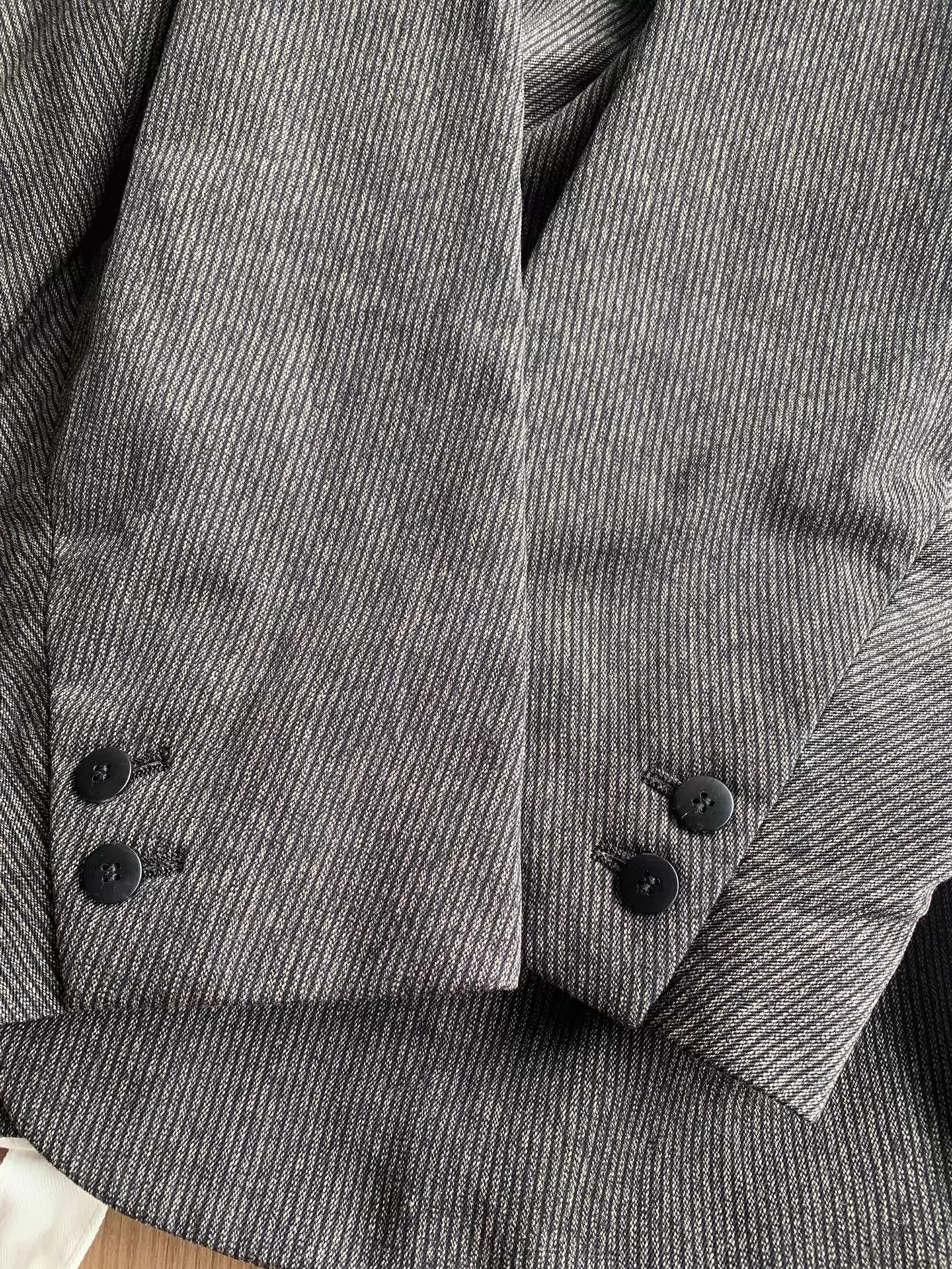 Visvim VISVIM GALEN WOOL LINEN BLEND PINSTRIPE JKT 25AW Size 4 Size US XL / EU 56 / 4 - 8 Thumbnail