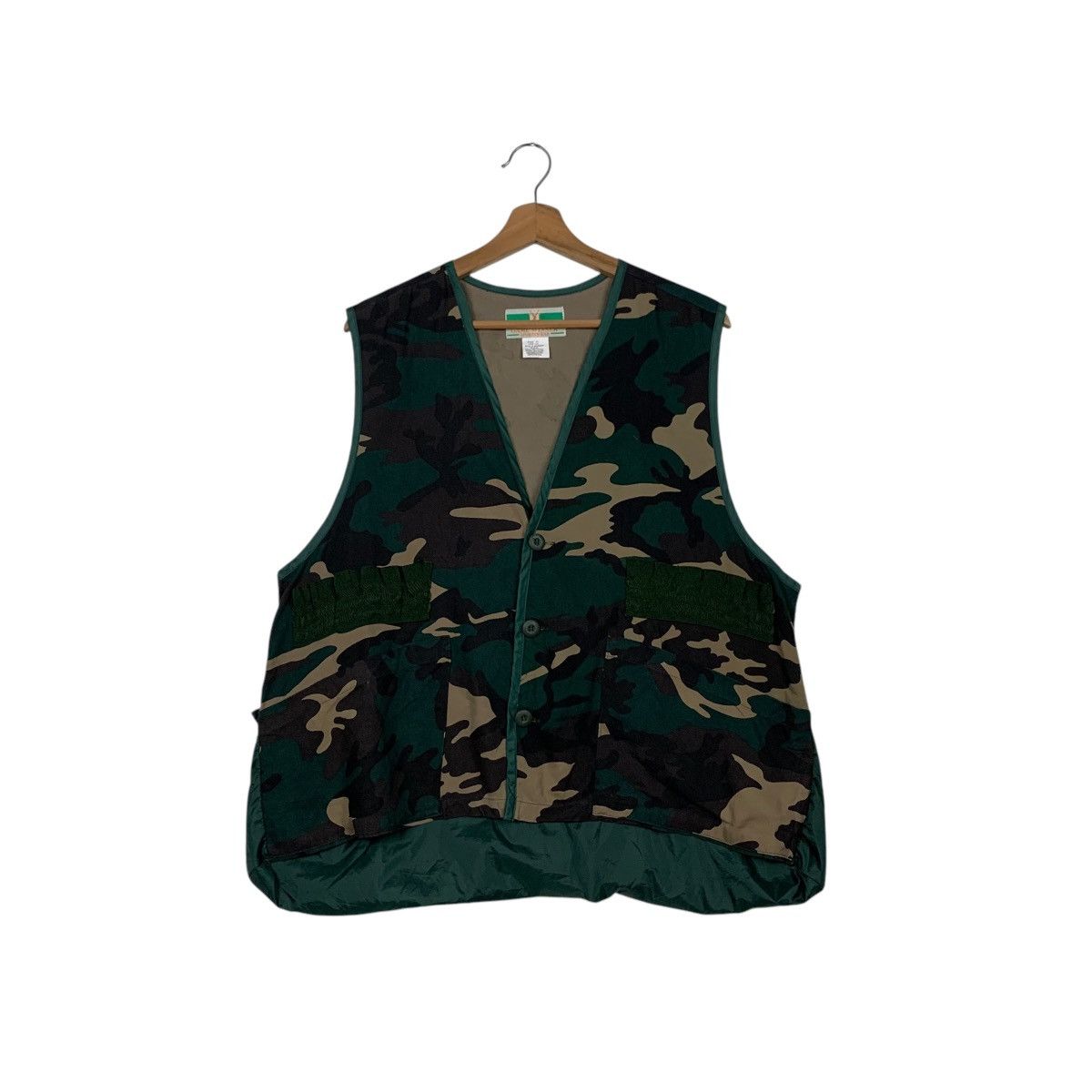 Vintage 90's GAME WINNER Sportswear Camo Hunting Vest #2443-C109 Size US L / EU 52-54 / 3 - 1 Thumbnail