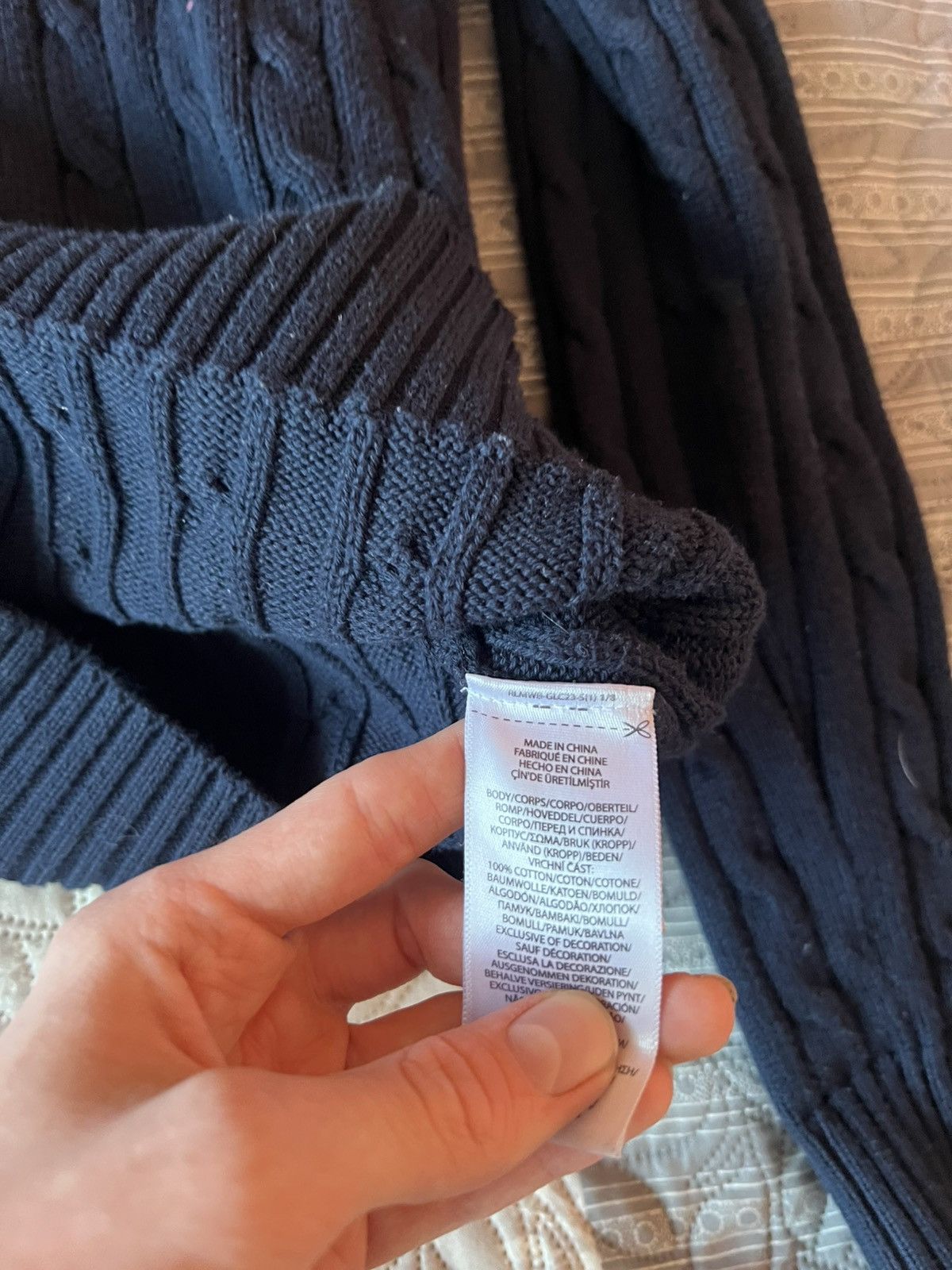 Polo Ralph Lauren Polo Ralph Lauren Women’s sweater L Size Navy Blue Color Size US L / EU 52-54 / 3 - 6 Thumbnail