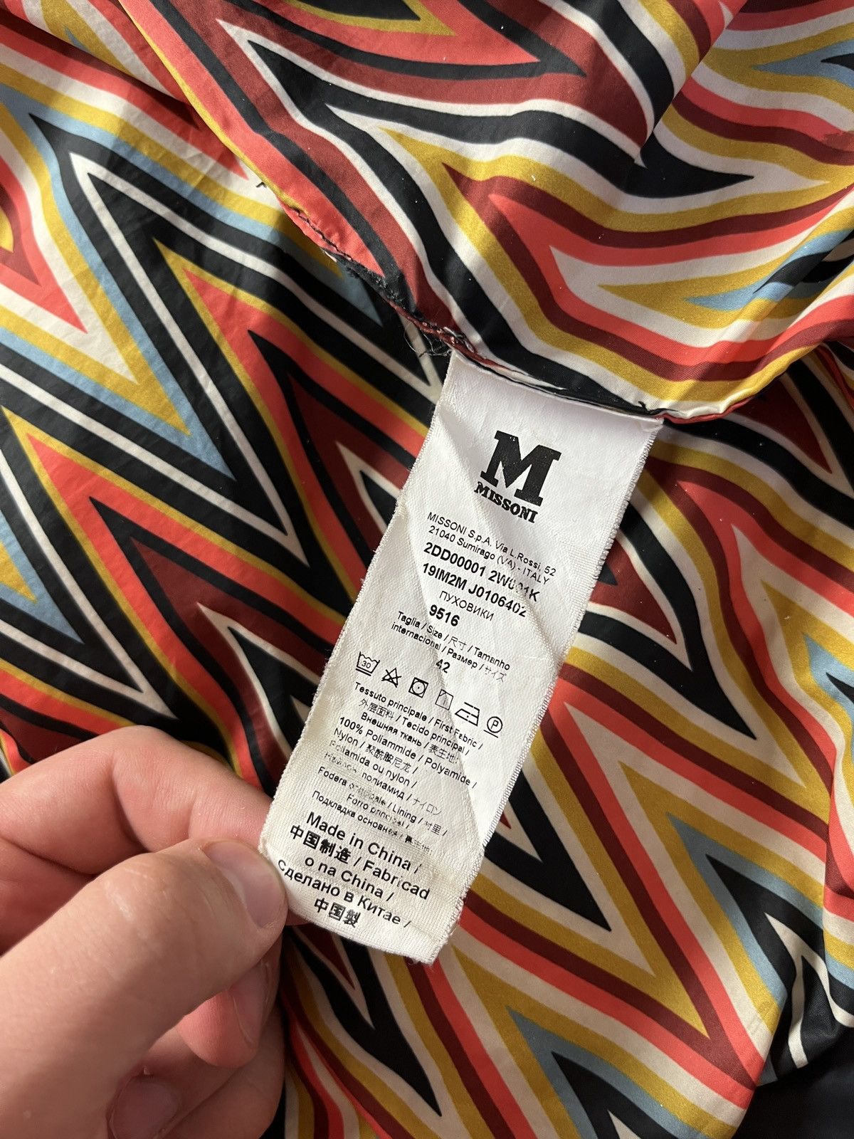 Missoni Missoni Down Puffer Jacket Multicolour Black Size US S / EU 44-46 / 1 - 8 Thumbnail
