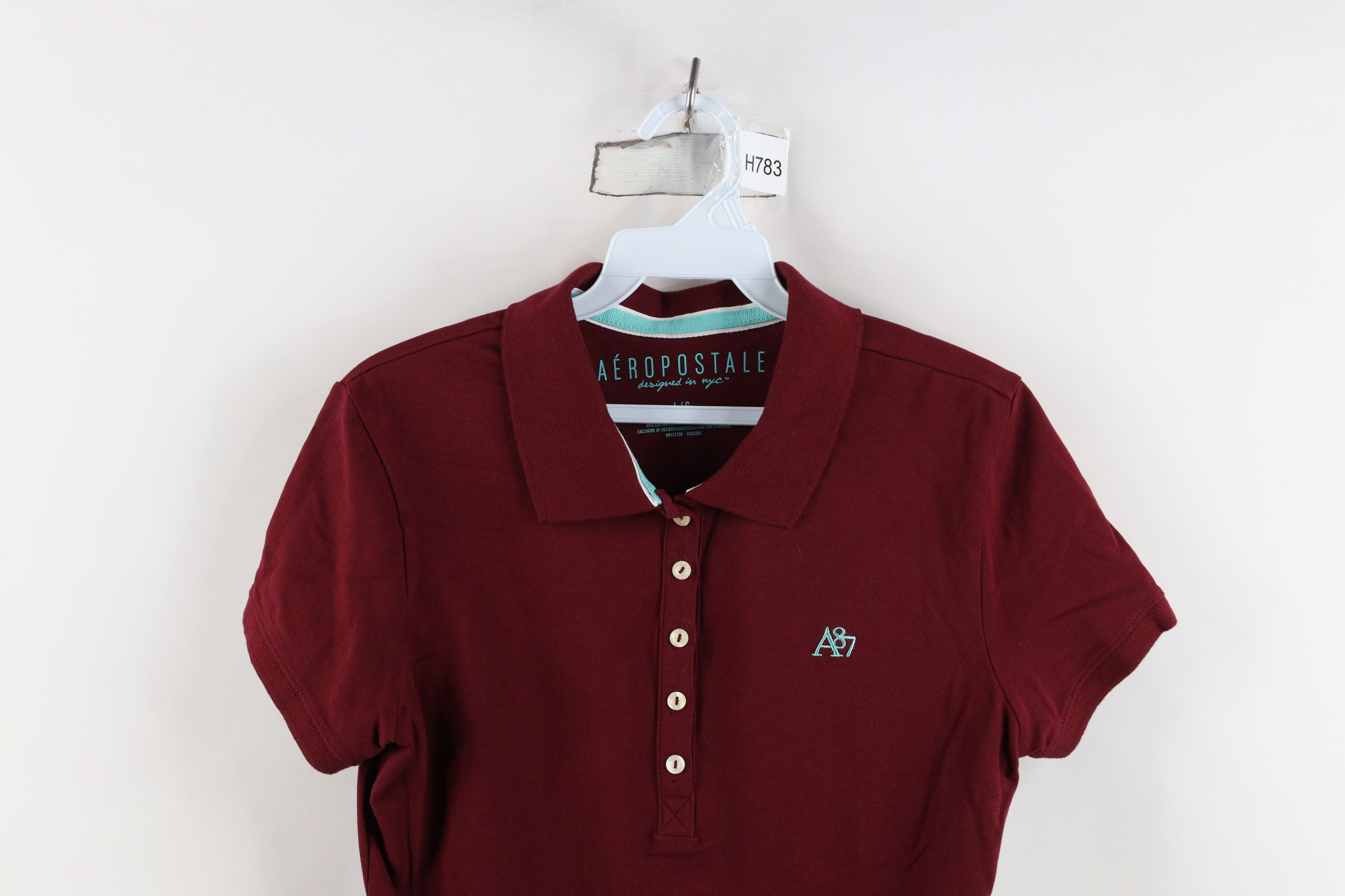 Aeropostale Vintage Y2K Aeropostale Bella Collared Polo Shirt Red Size L / US 10 / IT 46 - 2 Thumbnail