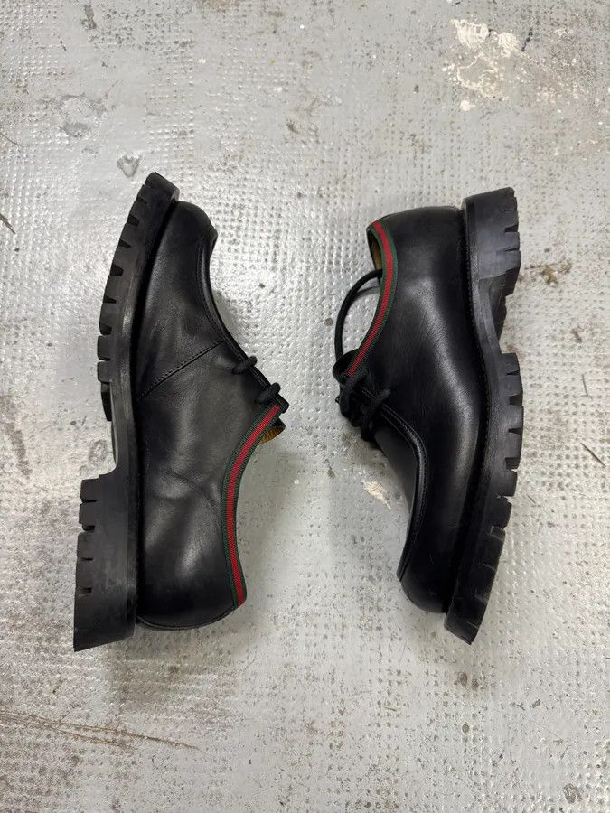 Gucci 2000s Gucci Black Leather Italian Loafers Size US 8 / EU 41 - 8 Thumbnail