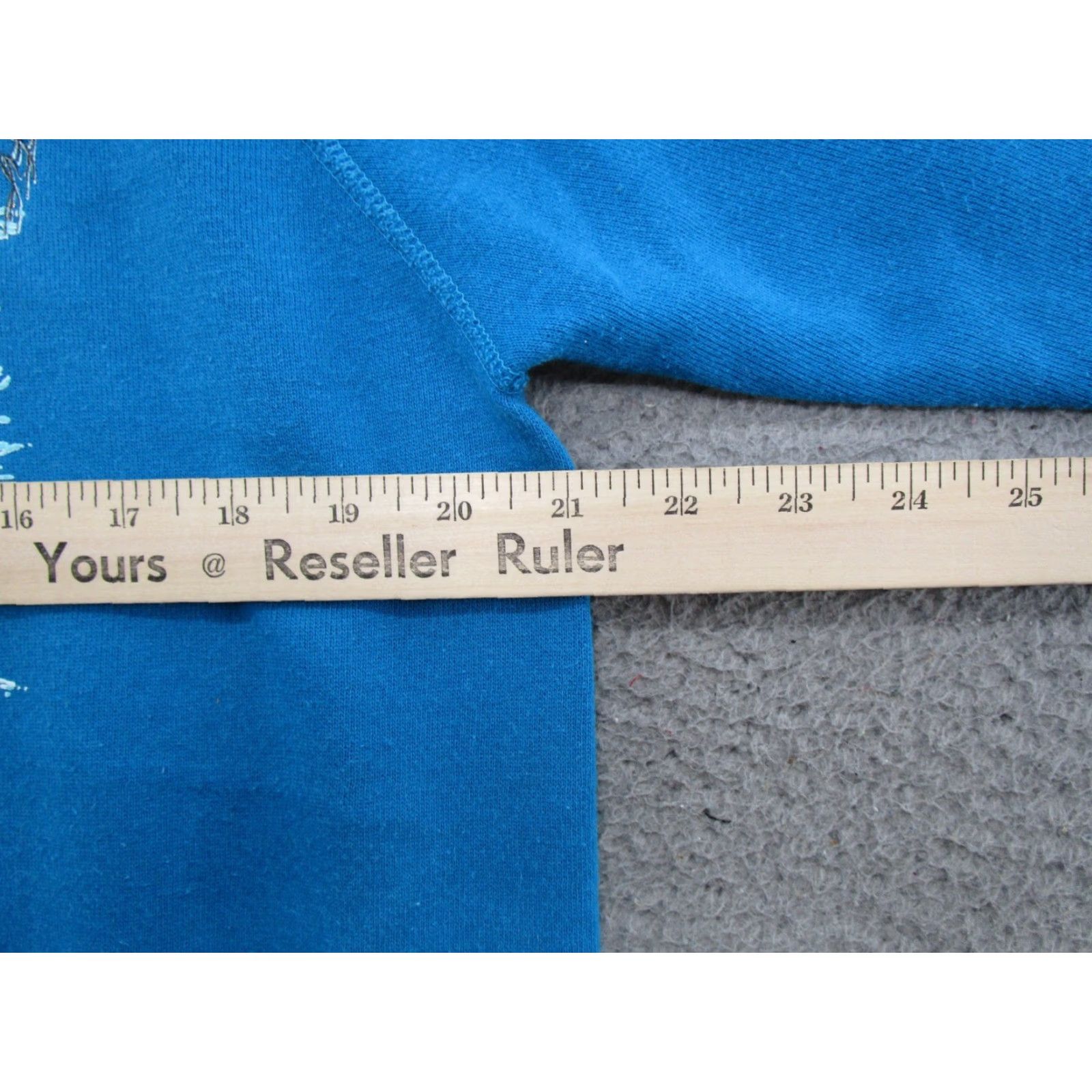 Vintage VTG 80s Morning Sun Farm Winter Raglan Sleeve Sweatshirt SZ L Grandma Women Pullover Blue Size L / US 10 / IT 46 - 7 Thumbnail
