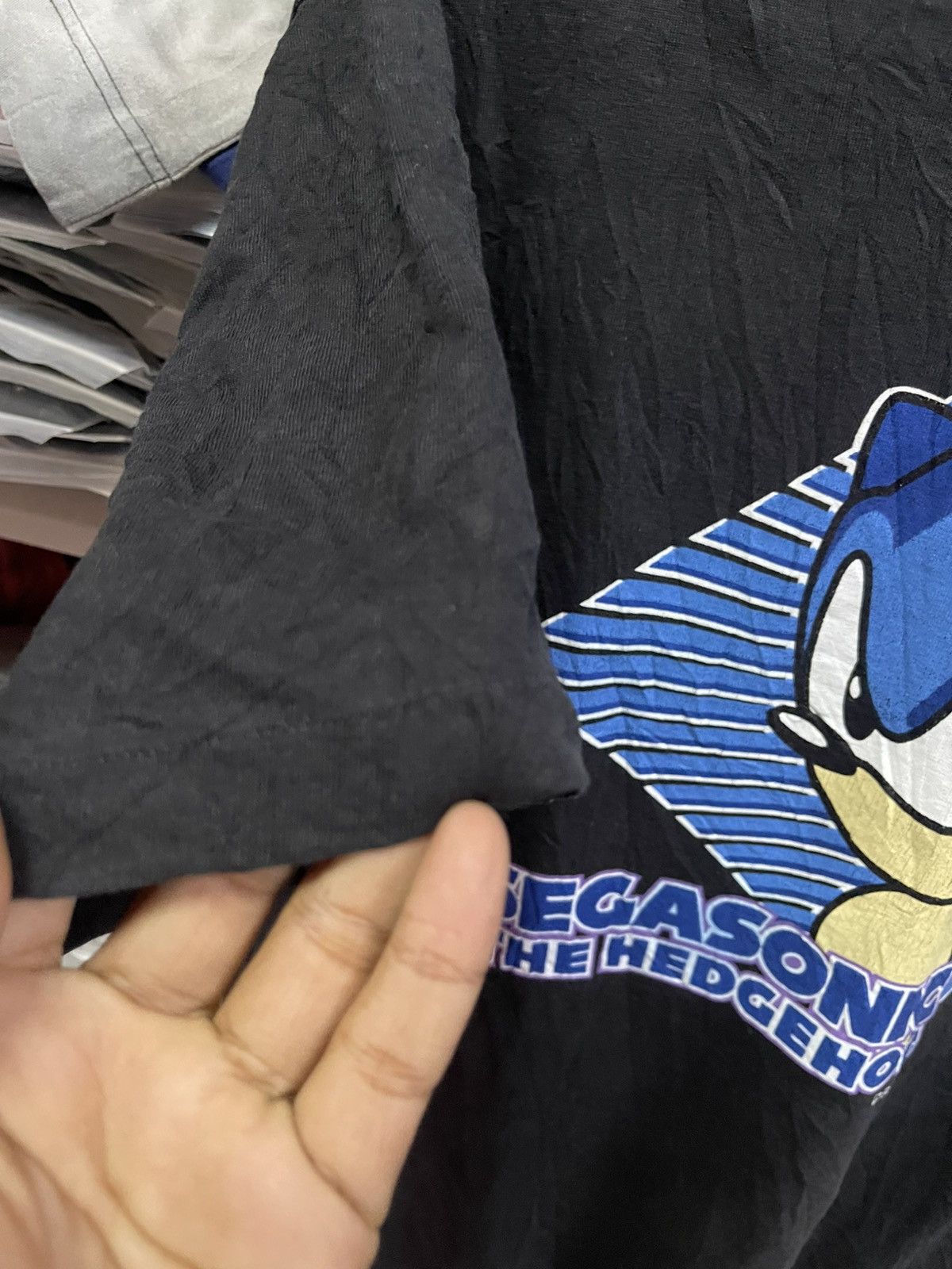 Vintage Vintage 90's SegaSonic The Hedgehog Very Rare🔥🔥🔥 Size US L / EU 52-54 / 3 - 4 Thumbnail