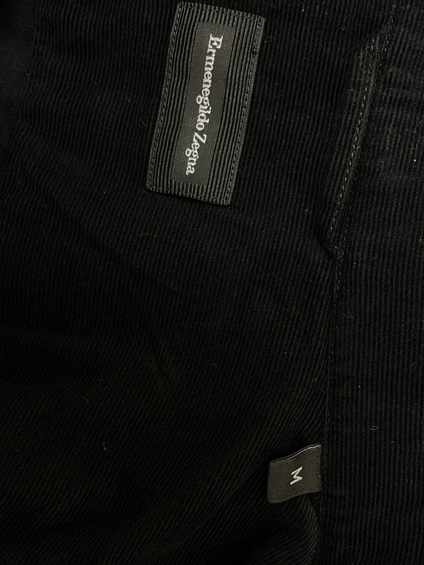 Ermenegildo Zegna Zegna Men's Black Cotton Corduroy Casual Shirt M Size US M / EU 48-50 / 2 - 3 Thumbnail
