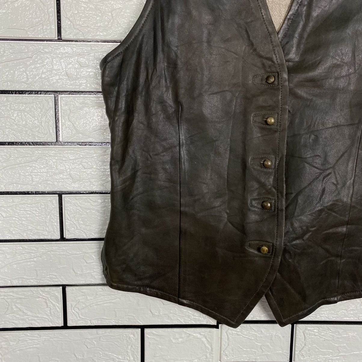 Isaac Sellam Experience 🔥RARE🔥Vintage Reversible Leather Vest Jacket Isaac Sellam Size US M / EU 48-50 / 2 - 4 Thumbnail