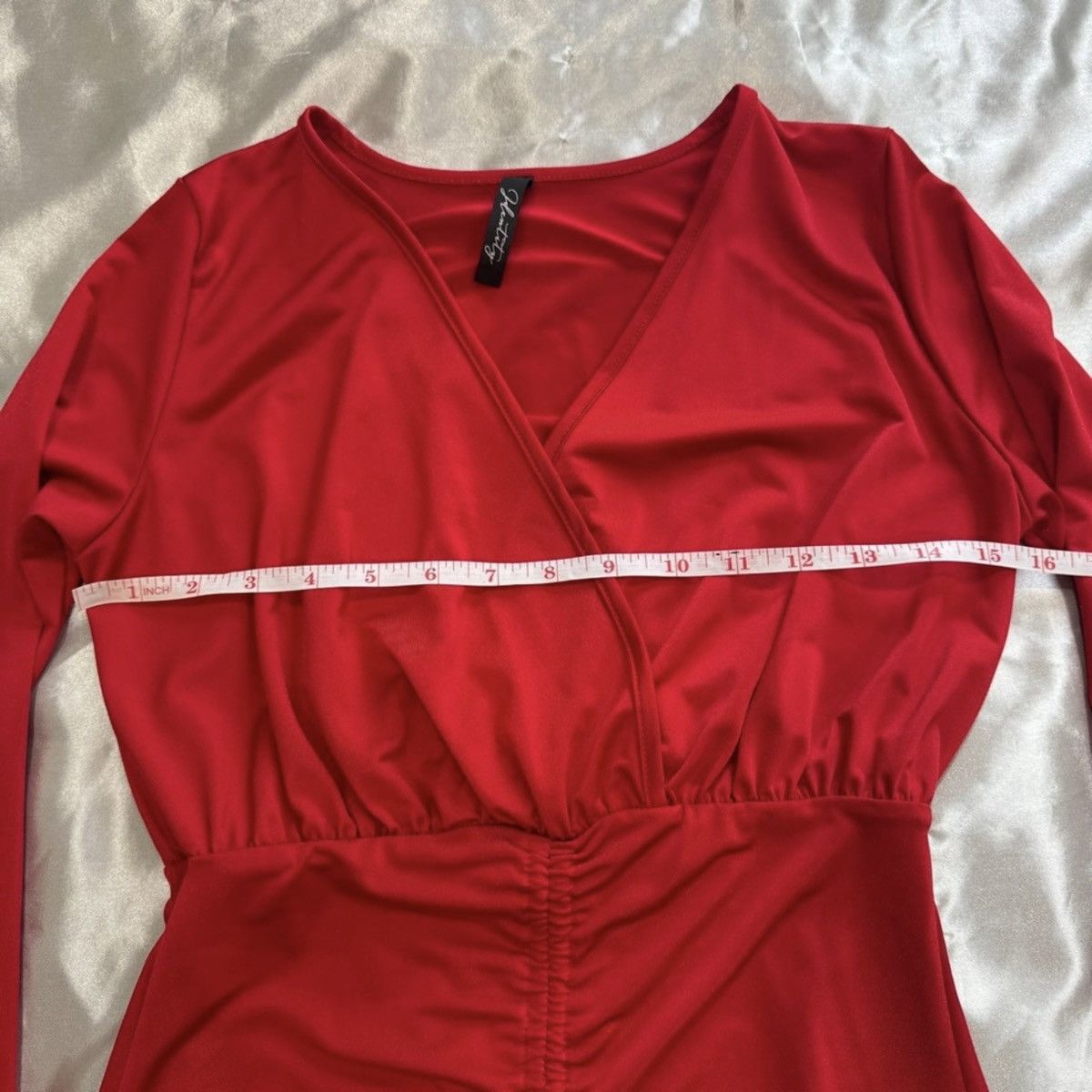 Other Red Long Sleeve Dress Size S / US 4 / IT 40 - 2 Thumbnail