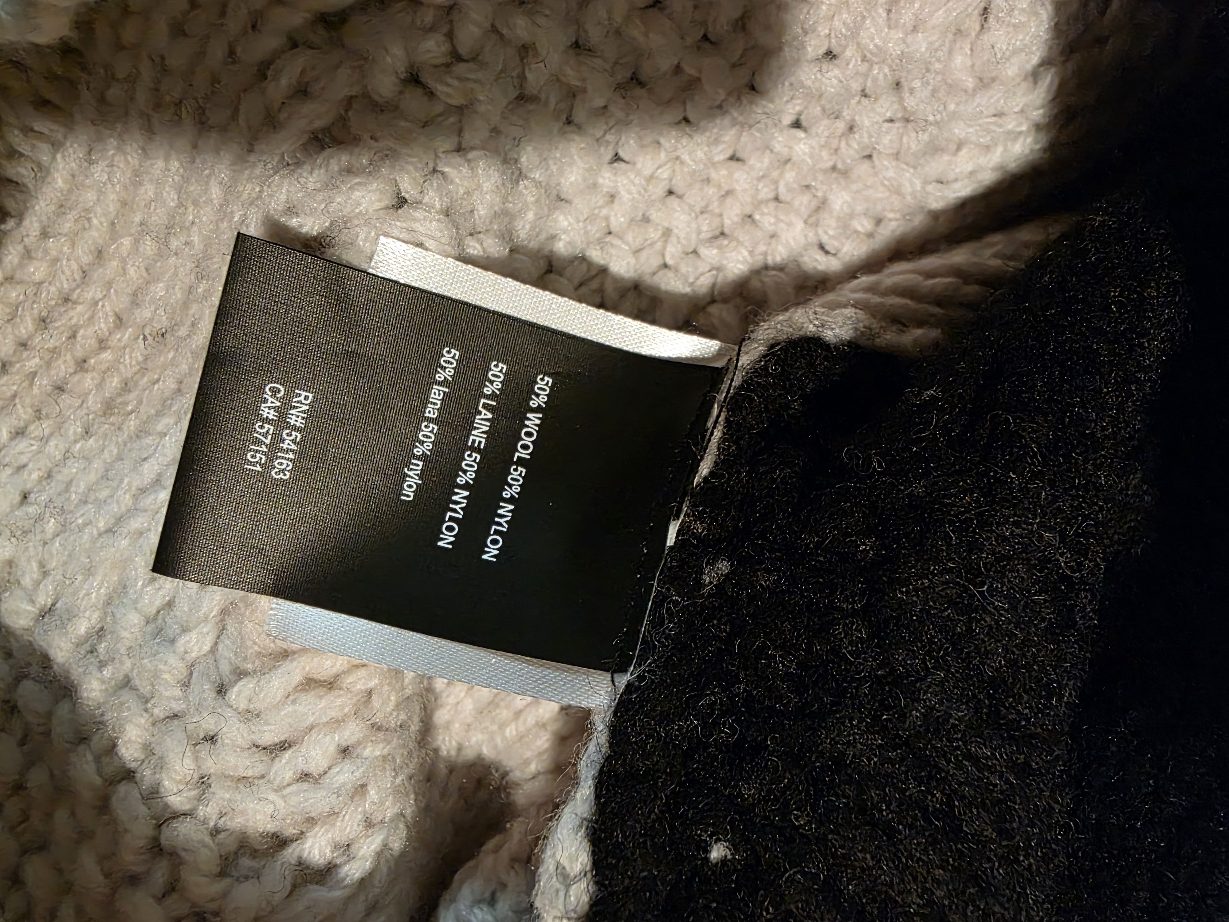 Karl Lagerfeld Karl Lagerfeld: Cabled Contrast Turtleneck (50% Wool) Size US M / EU 48-50 / 2 - 4 Thumbnail