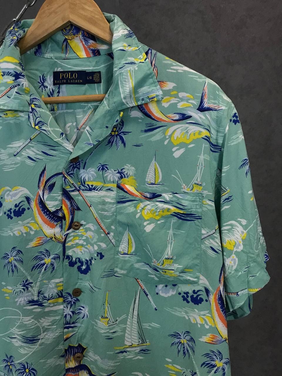 Polo Ralph Lauren Polo Ralph Lauren designer Hawaiian shirt Size US L / EU 52-54 / 3 - 2 Thumbnail