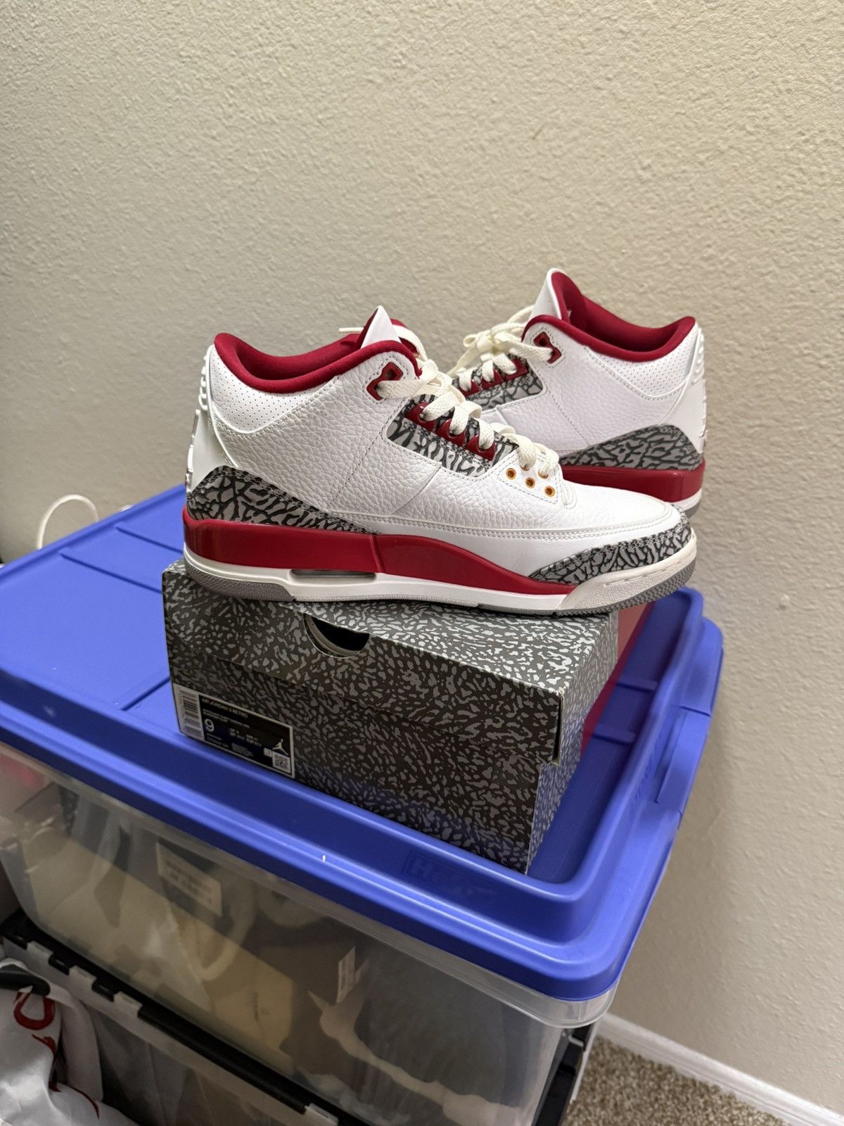 Jordan Brand Jordan 3 Cardinal Reds Size US 9 / EU 42 - 9 Thumbnail