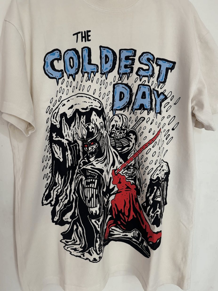 Warren Lotas Warren Lotas Port Royal Coldest Day T-shirt Cream Tee Shirt Size US L / EU 52-54 / 3 - 2 Thumbnail