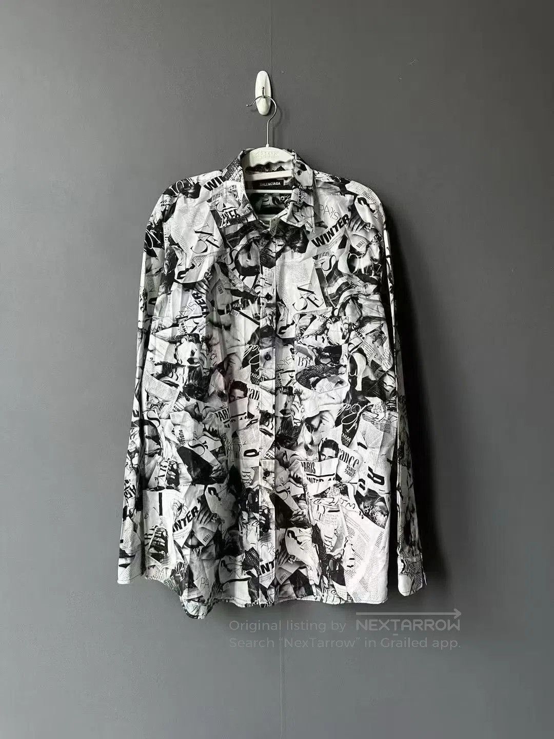 Balenciaga Balenciaga Magazine Print Shirt. Size US M / EU 48-50 / 2 - 1 Thumbnail