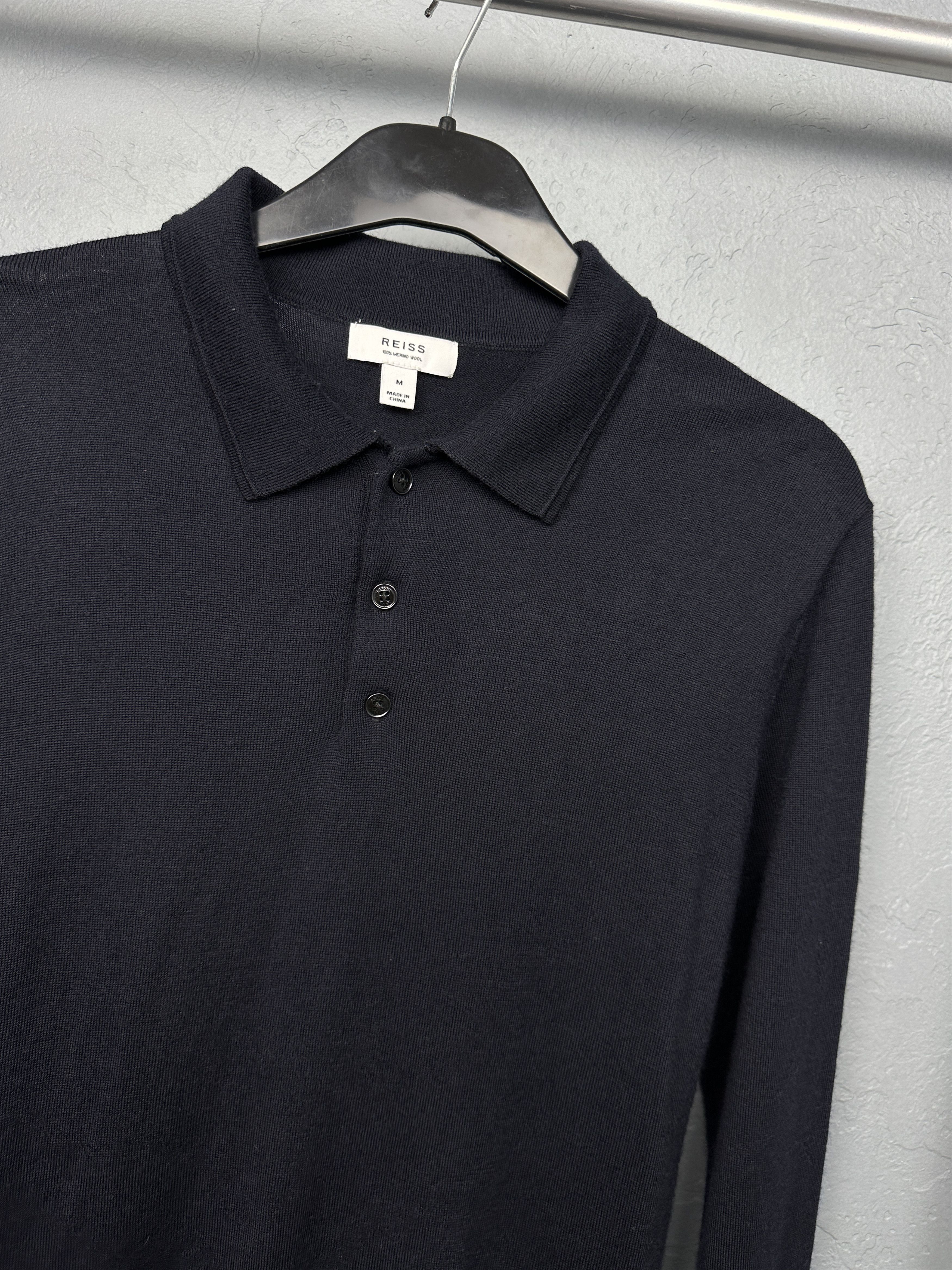 Reiss Reiss Mens Merino Wool Collared Sweater Size US M / EU 48-50 / 2 - 2 Thumbnail