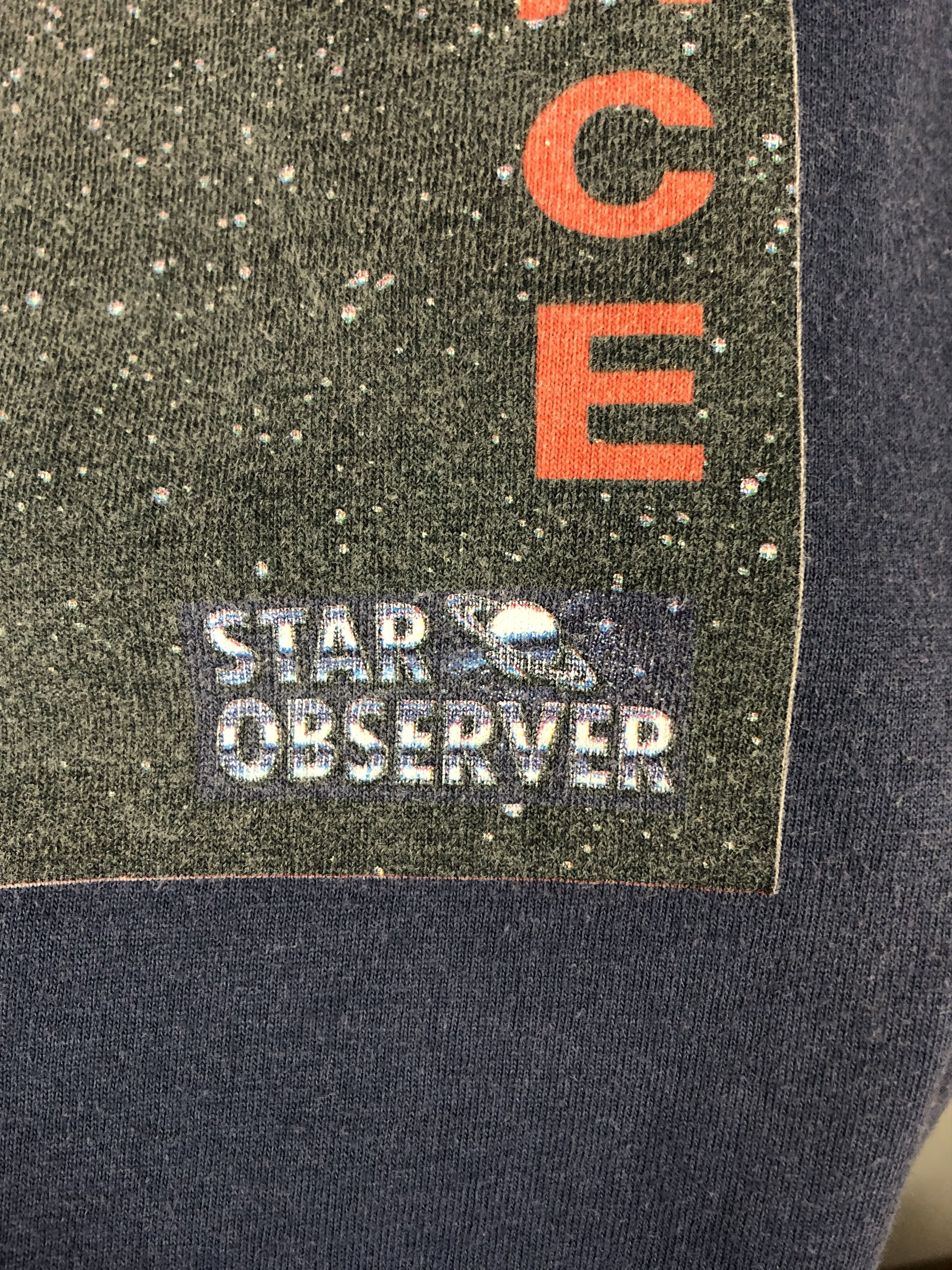 Vintage Vintage 90' Star Trek M31 Deep Space Observer Rare Tee Shirt Size US XL / EU 56 / 4 - 4 Thumbnail