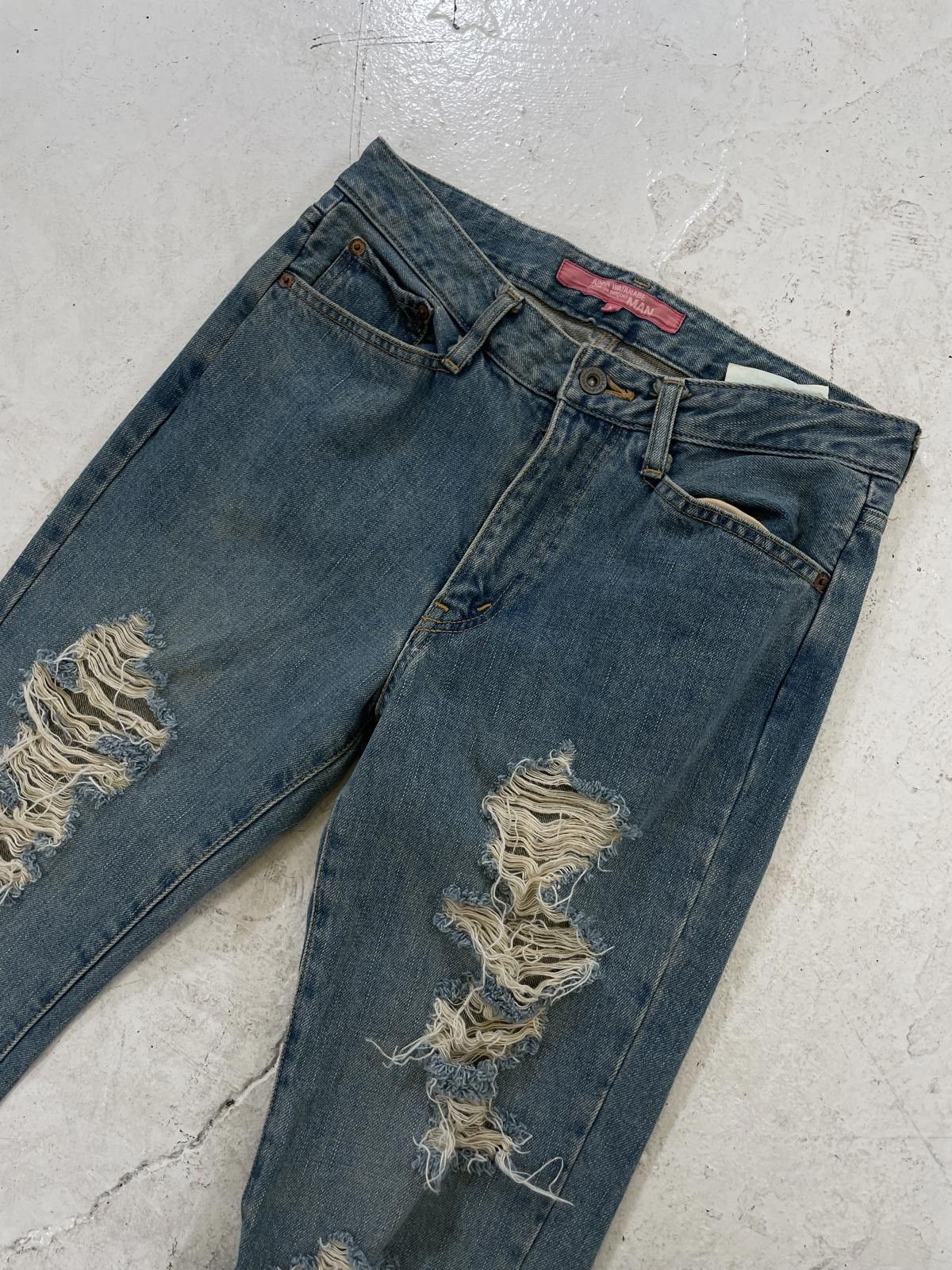 Junya Watanabe Junya Watanabe distressed bootcut jeans Size US 29 - 3 Thumbnail